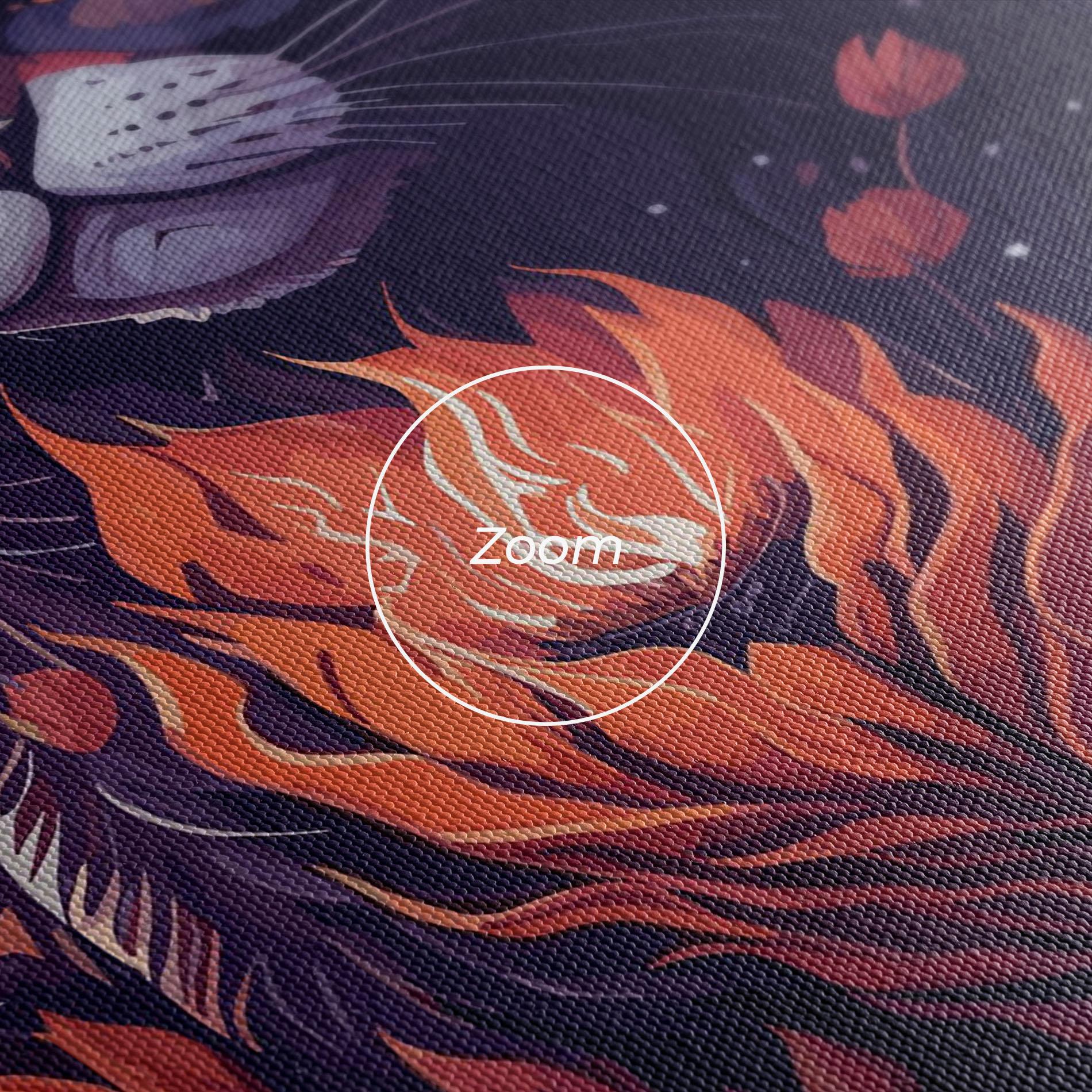 Leinwandbild Fire Cat mockup 3