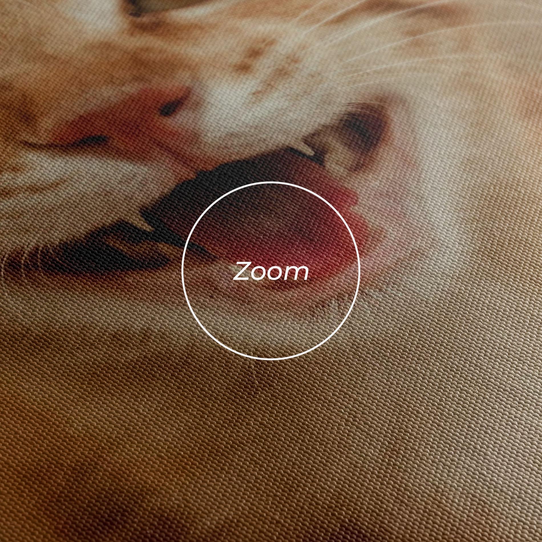 Leinwandbild Orange Cat Smiling mockup 3