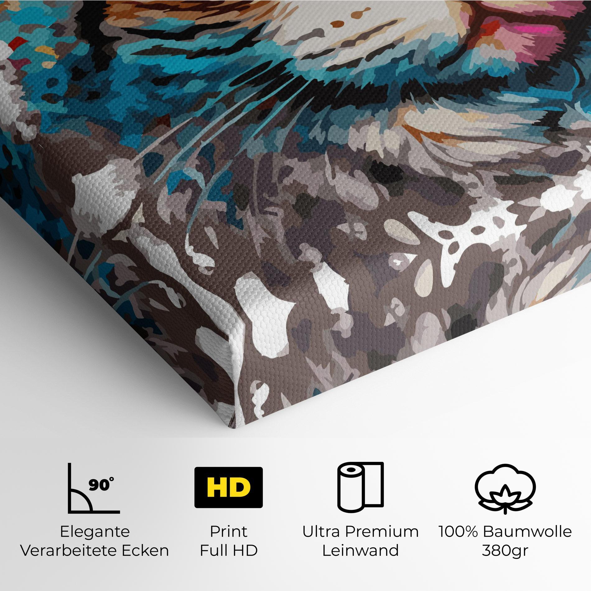 Leinwandbild Blue Eyes Cat mockup 4