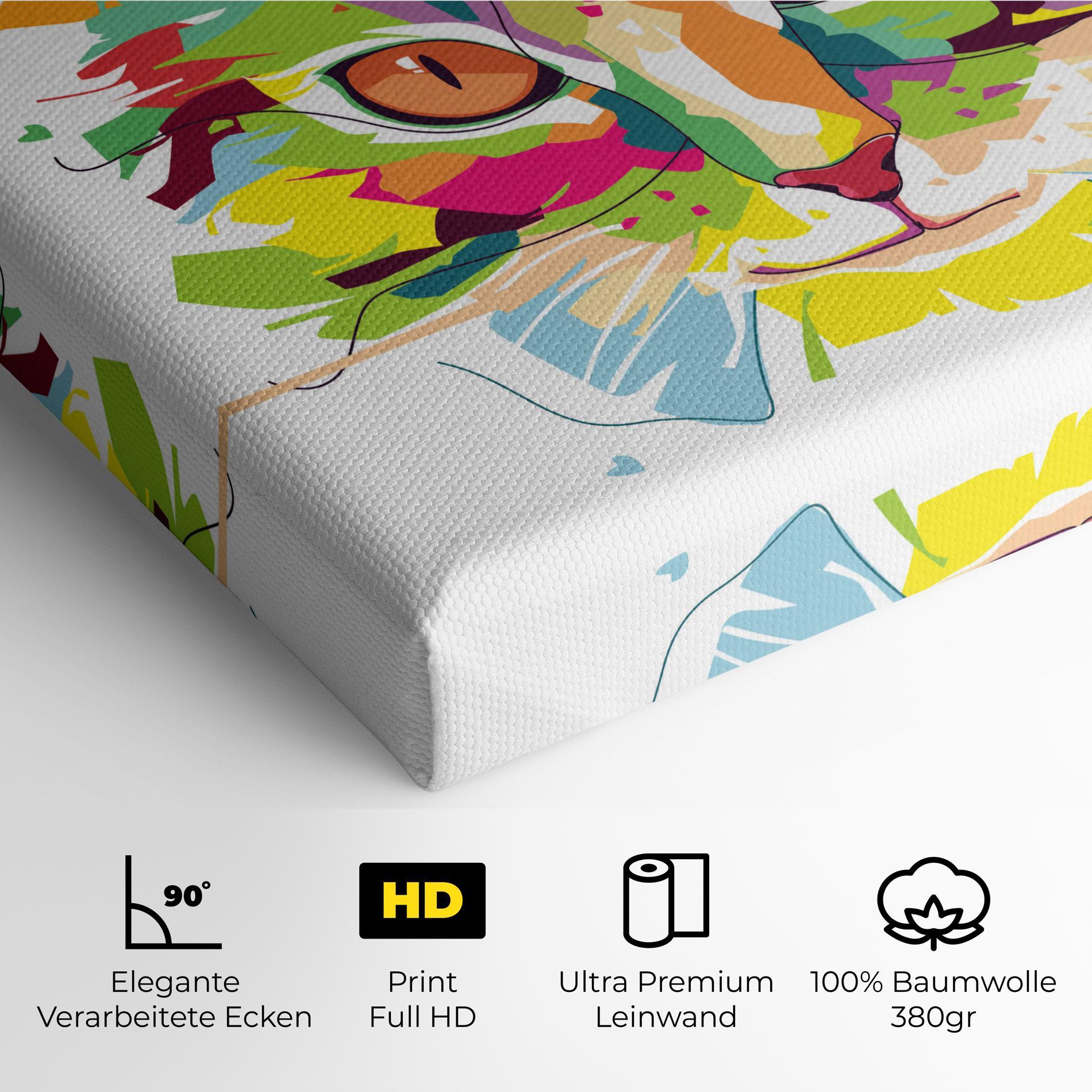 Leinwandbild Cat Art Close Up mockup 4