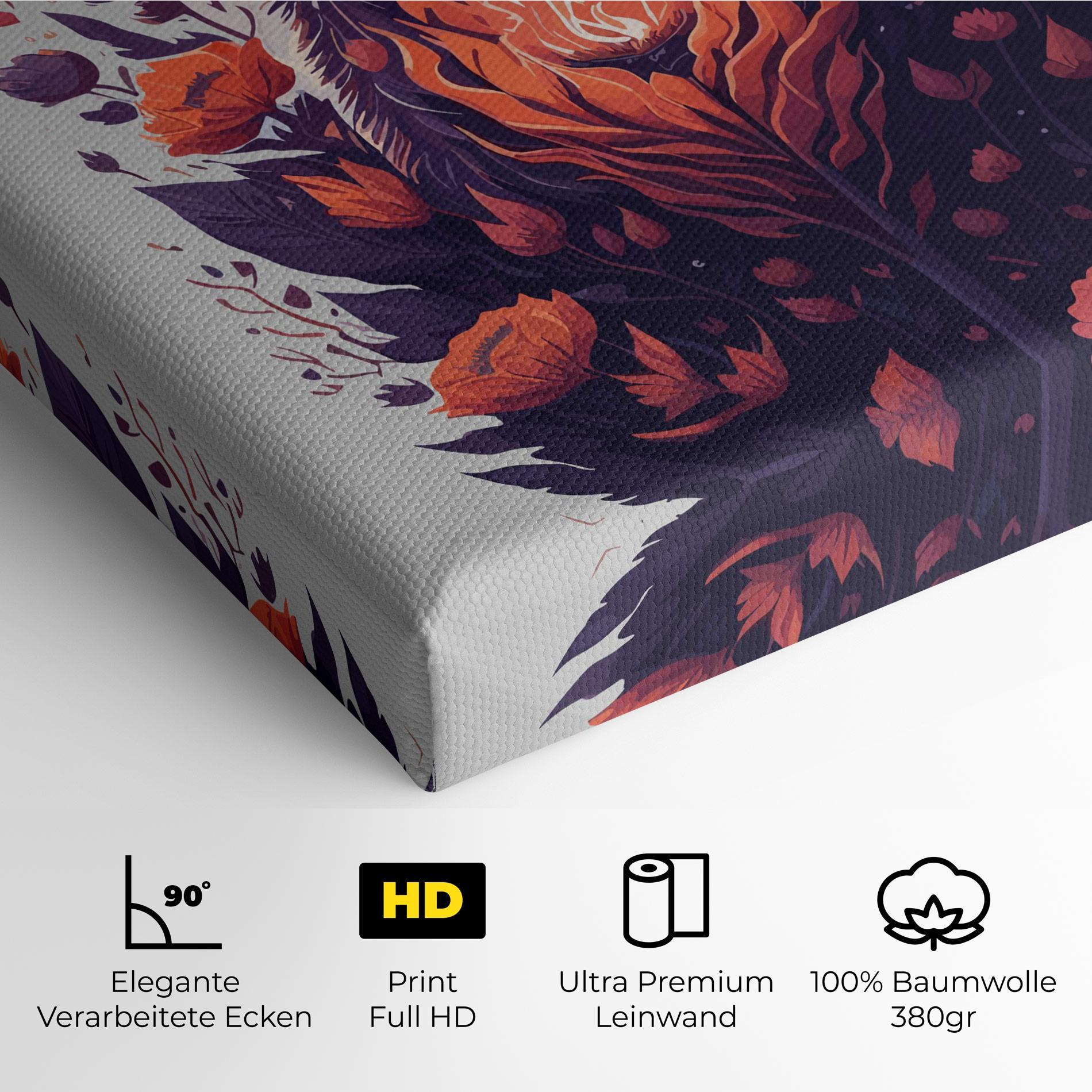 Leinwandbild Fire Cat mockup 4