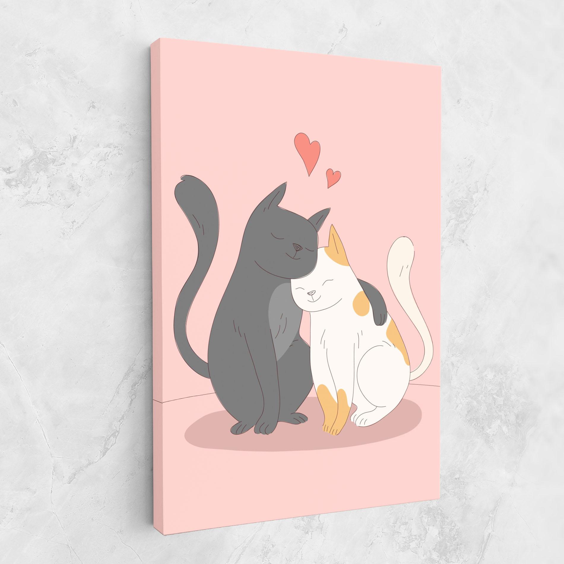 Leinwandbild Lover Cats mockup 1