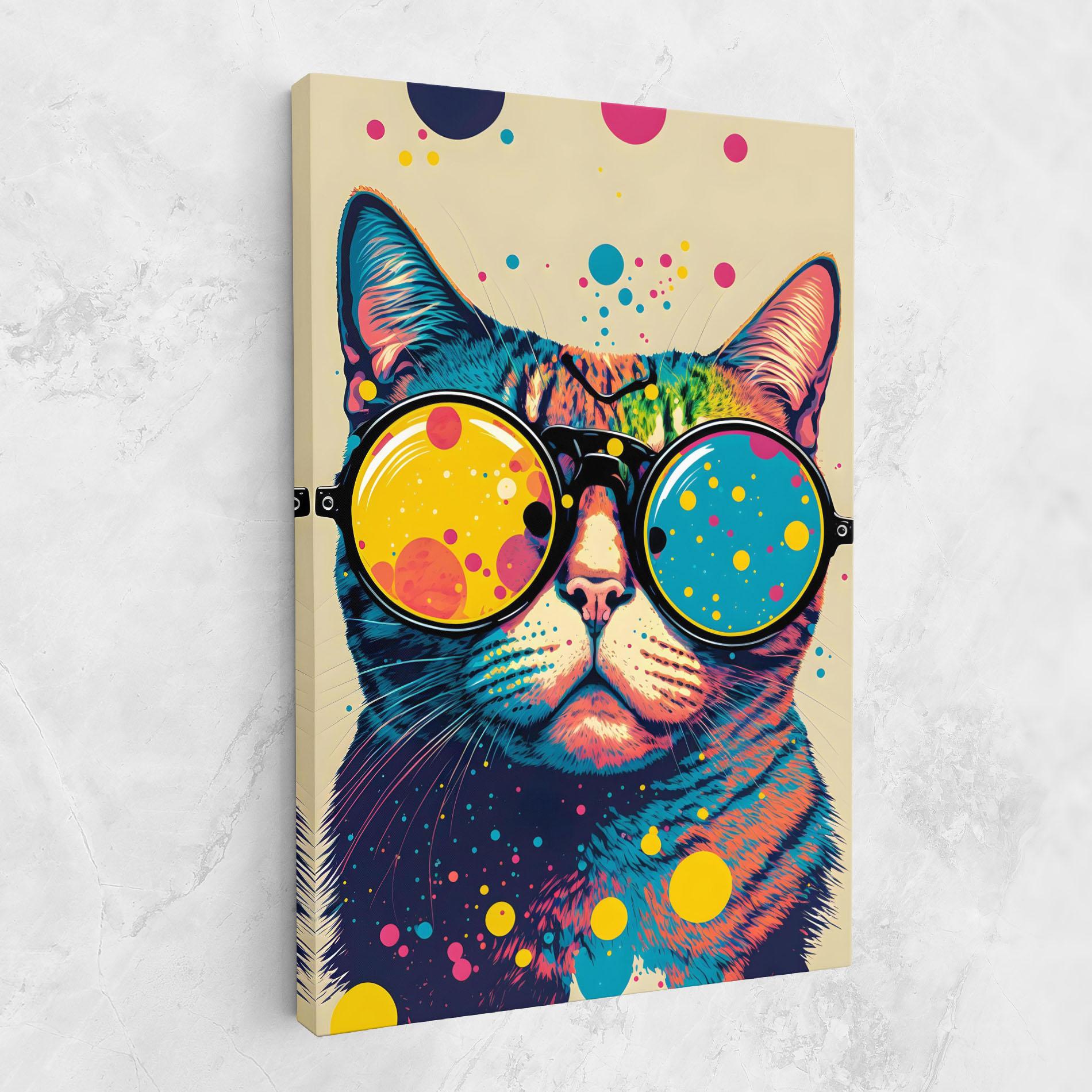 Leinwandbild Vintage Cat mockup 1