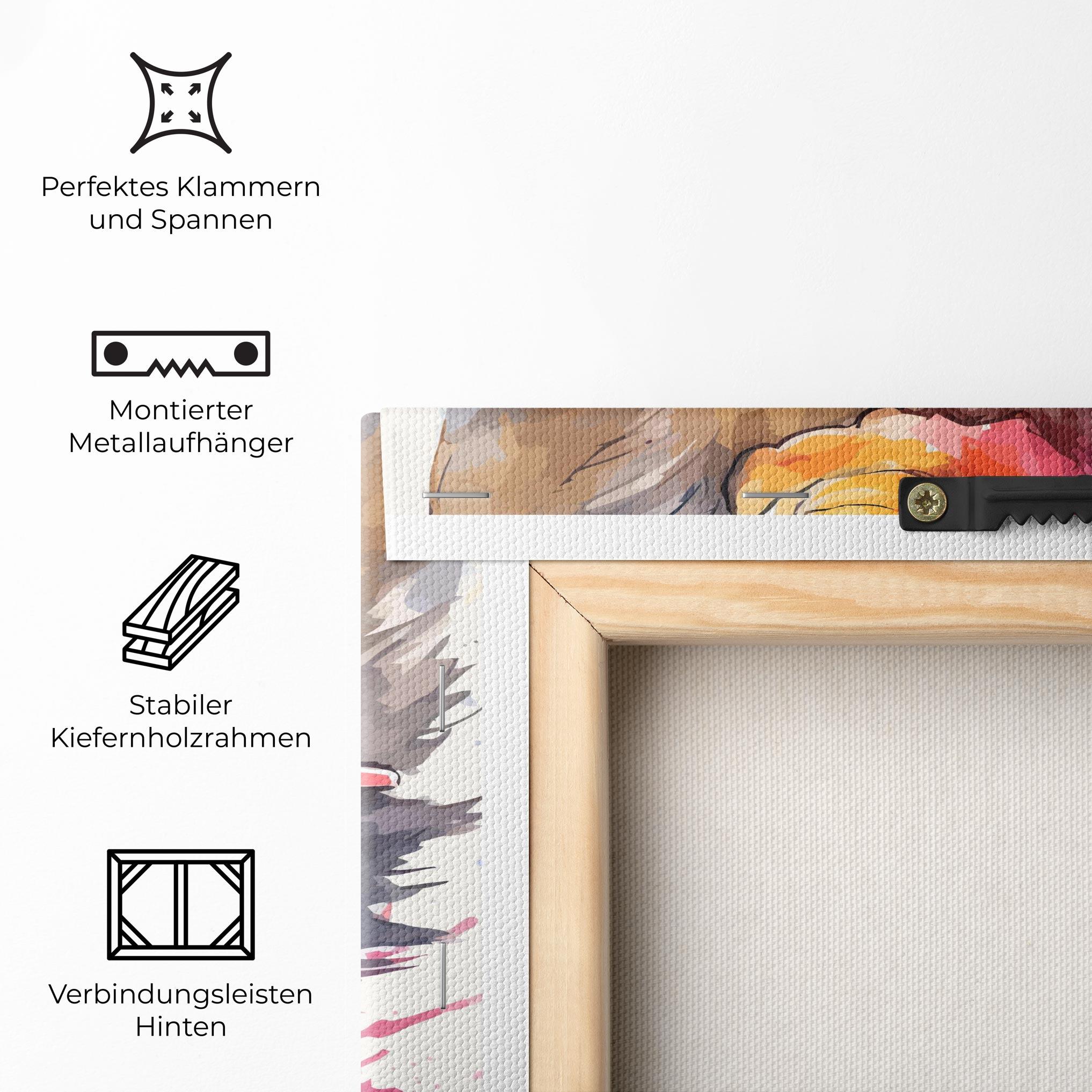 Leinwandbild Adorable Grey Cat mockup 5