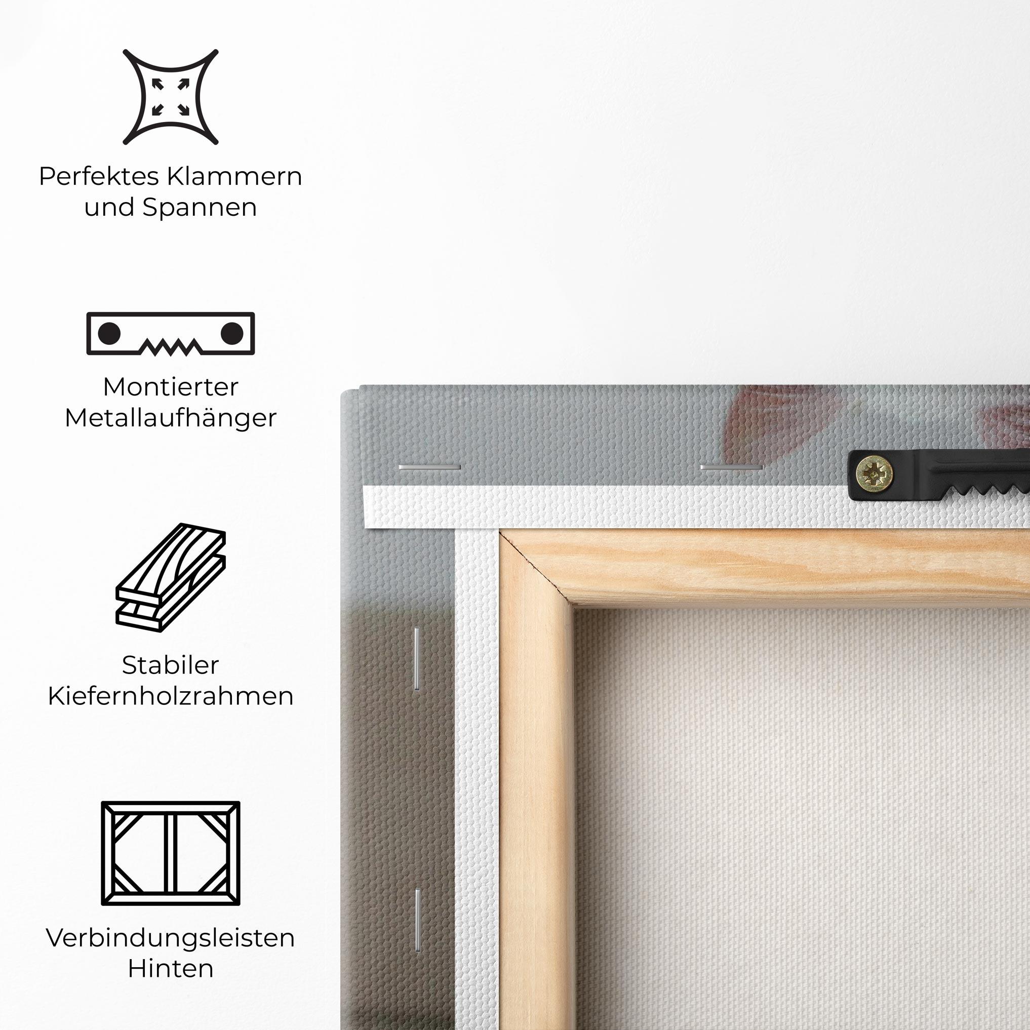 Leinwandbild Beautiful White Cat mockup 5