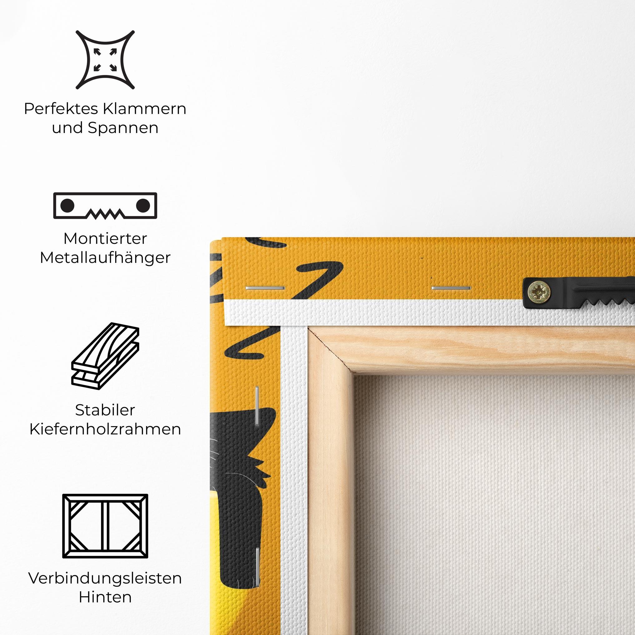 Leinwandbild Cat In A Cup mockup 5