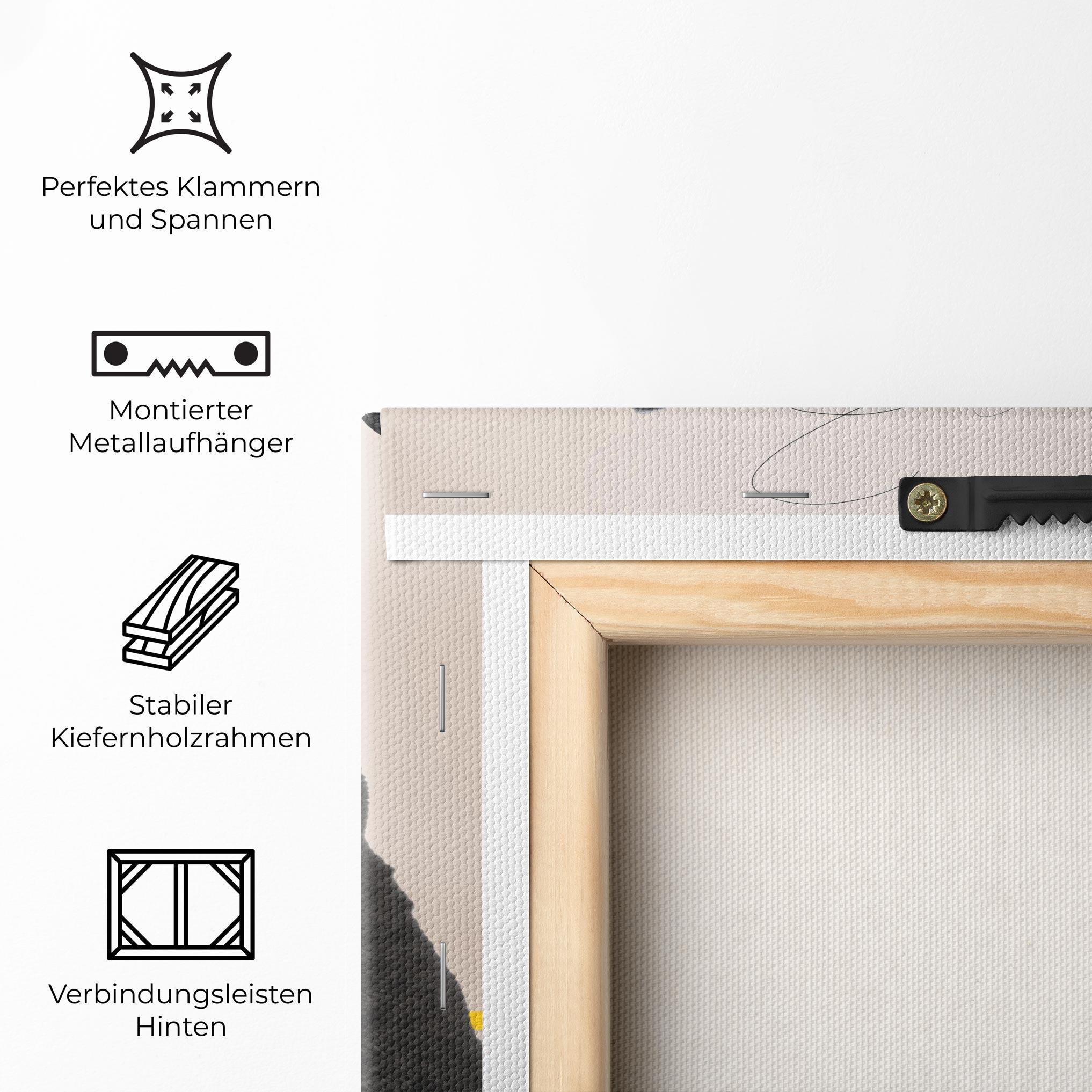 Leinwandbild Colorful Graphic Cat mockup 5