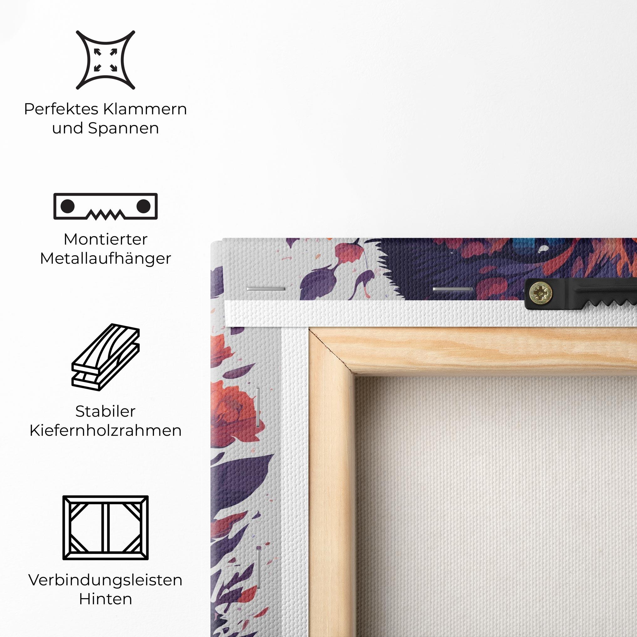 Leinwandbild Fire Cat mockup 5