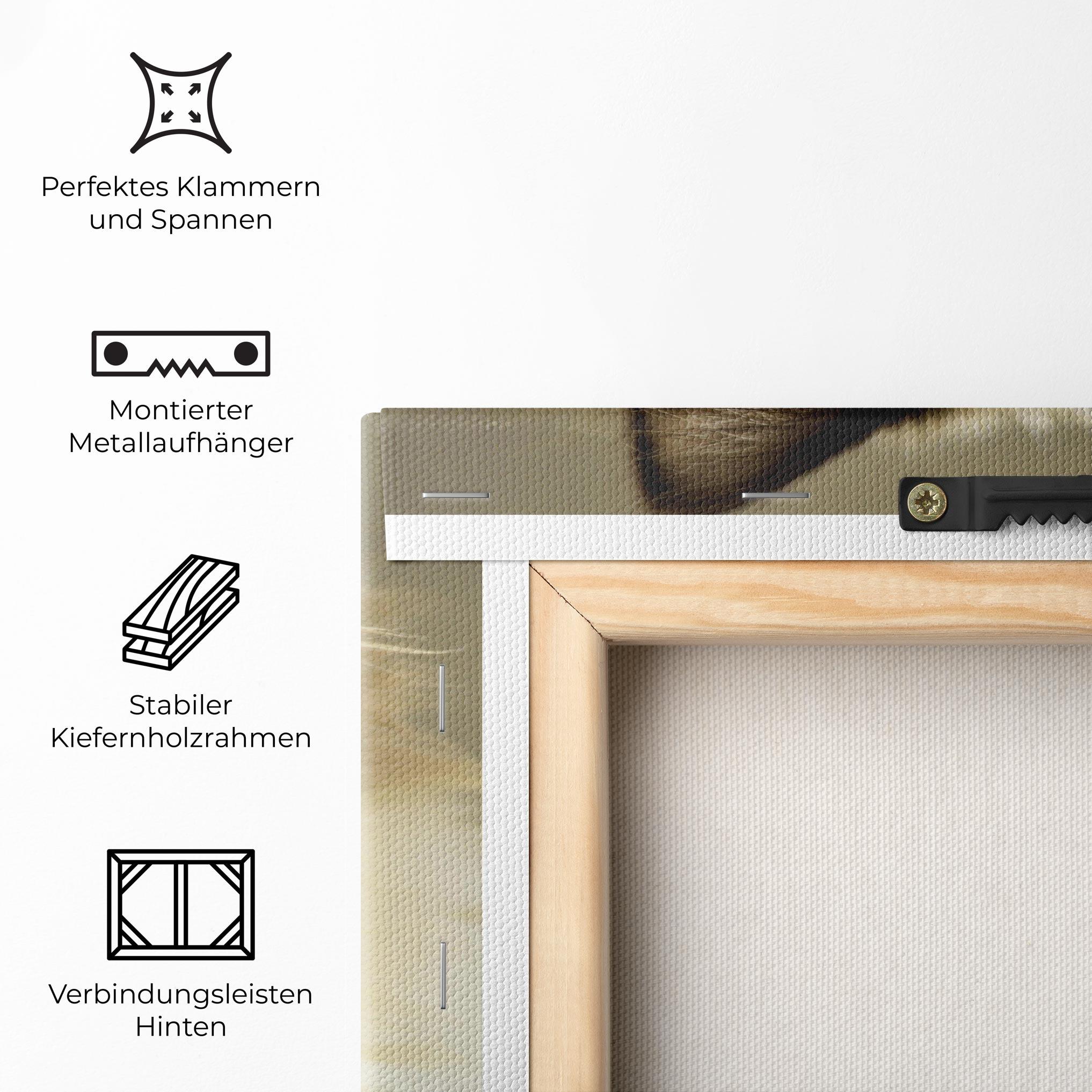 Leinwandbild Interesting Blue Eyes Cat mockup 5