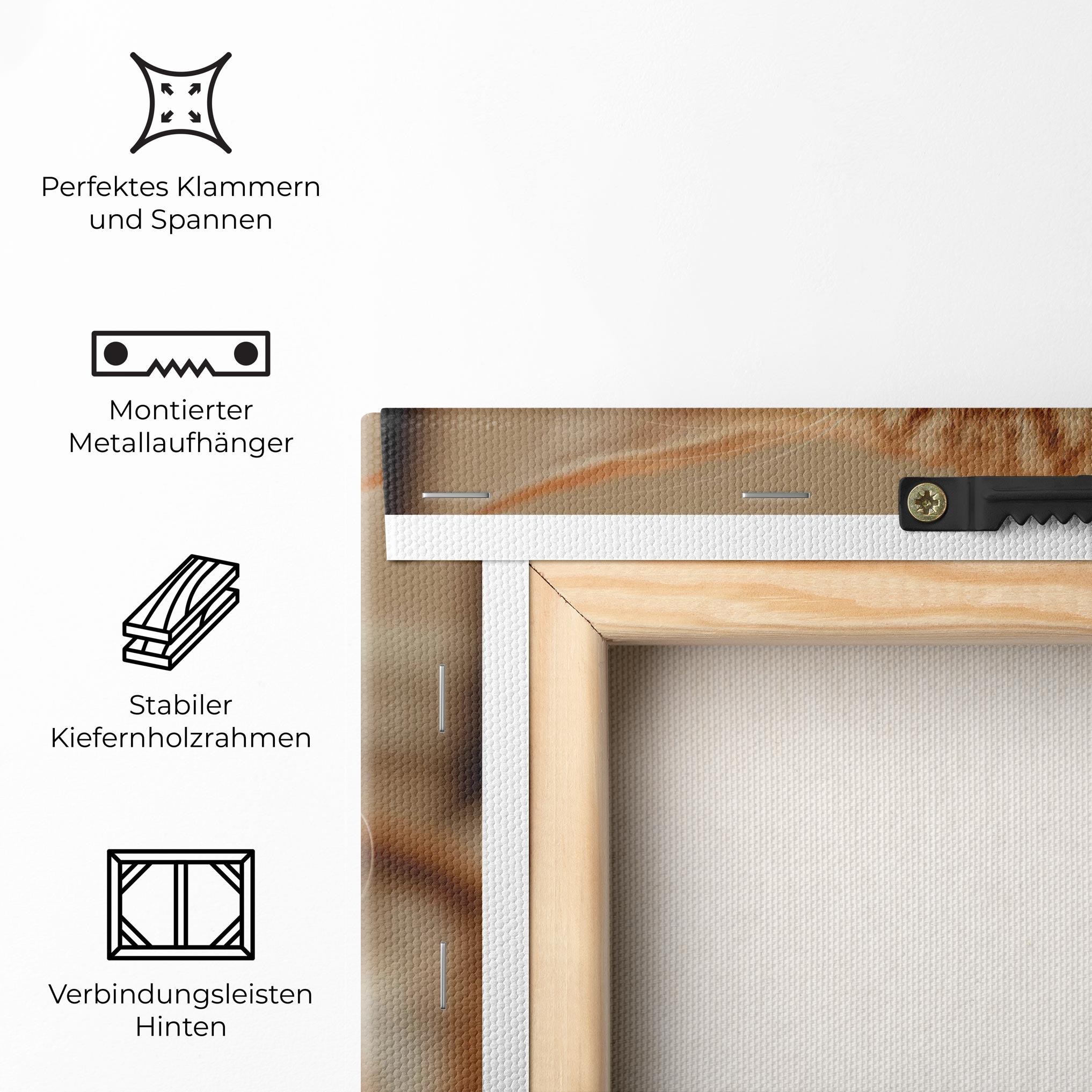 Leinwandbild Orange Cat Smiling mockup 5