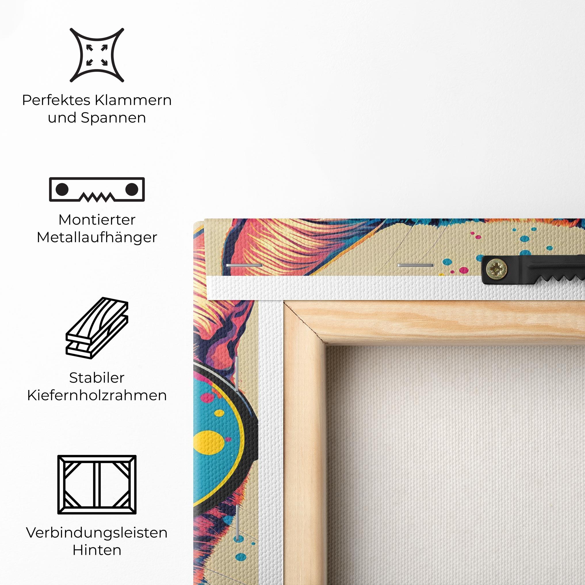 Leinwandbild Vintage Cat mockup 5