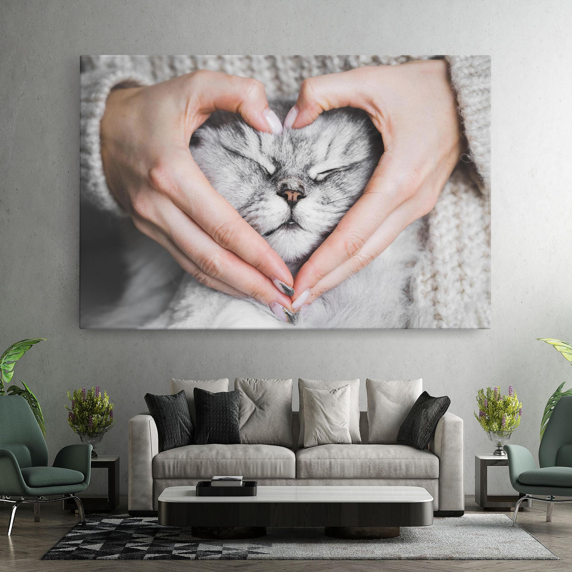 Leinwandbild Lovely Cat mockup 7