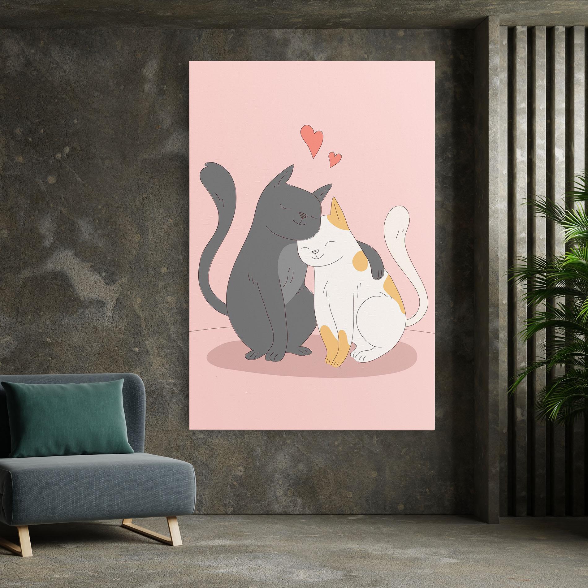 Leinwandbild Lover Cats mockup 7