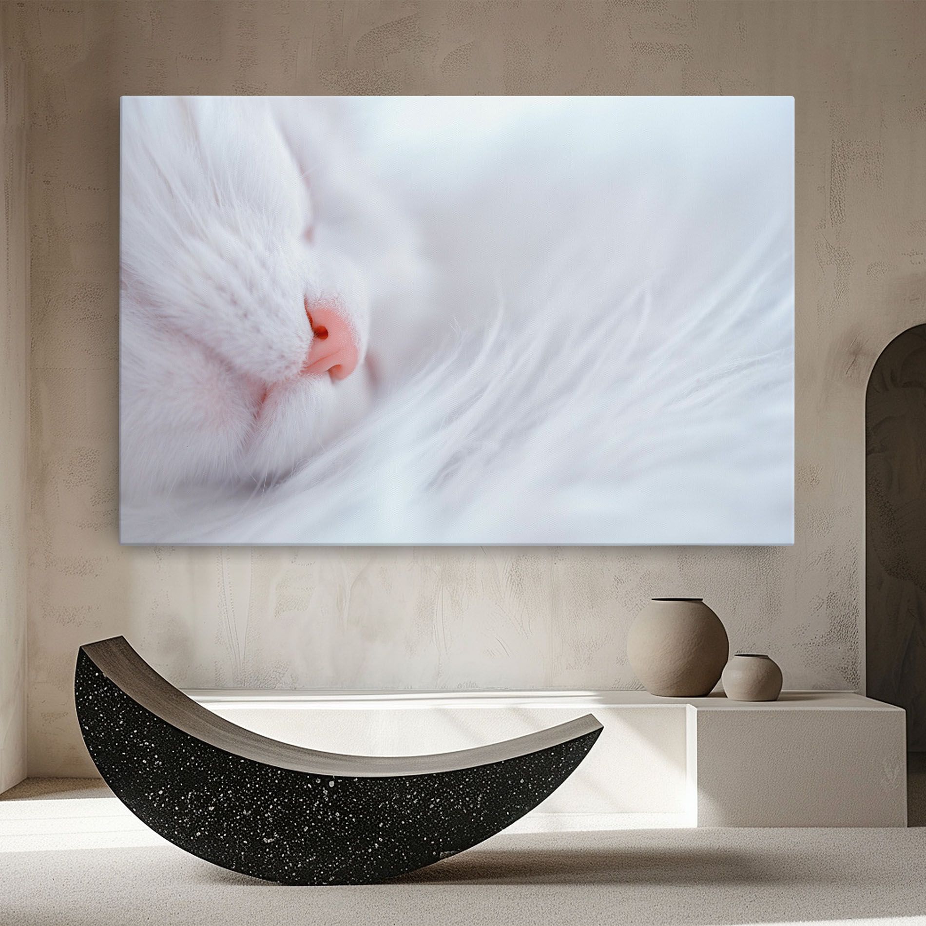 Dreamy White Cat mockup 8