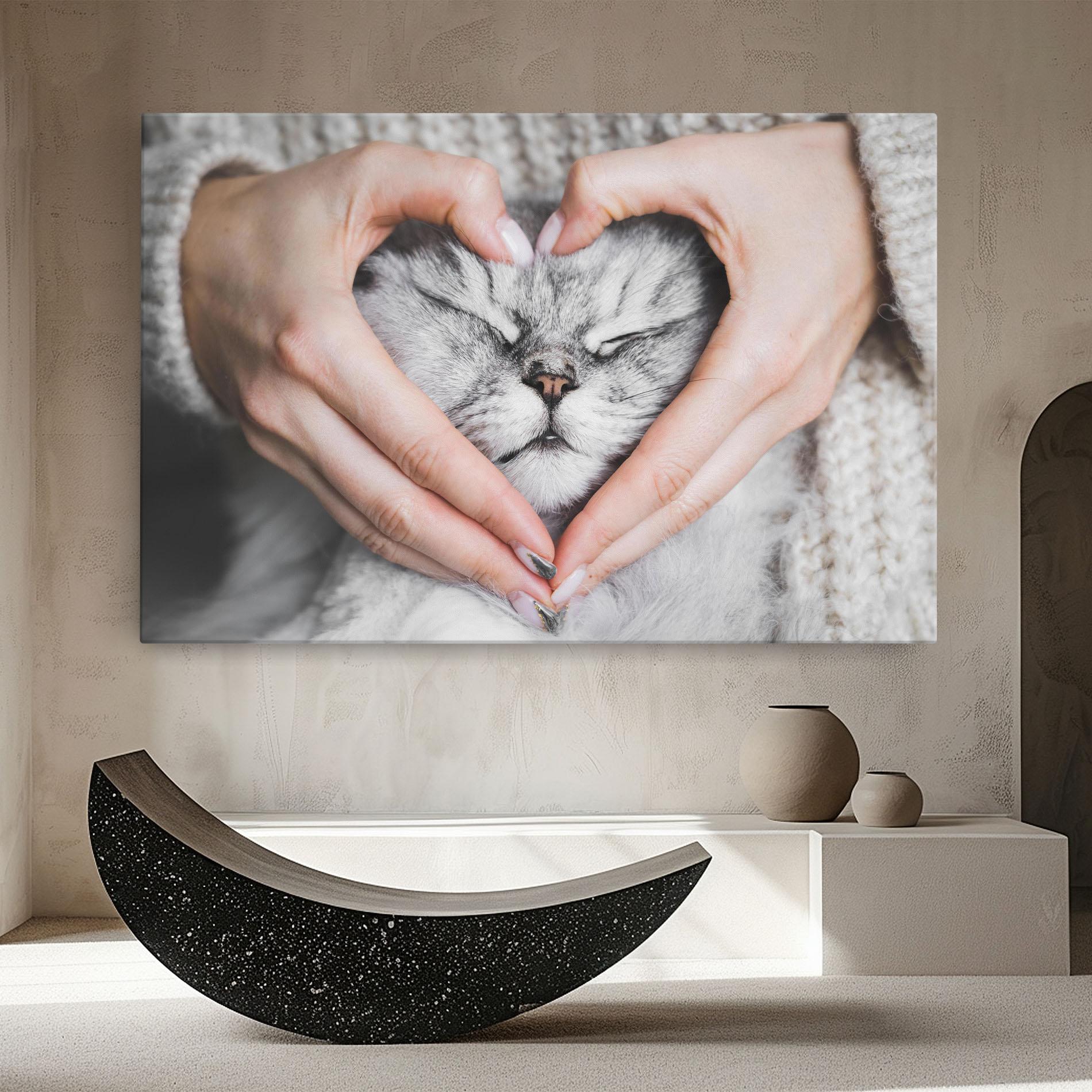 Leinwandbild Lovely Cat mockup 8