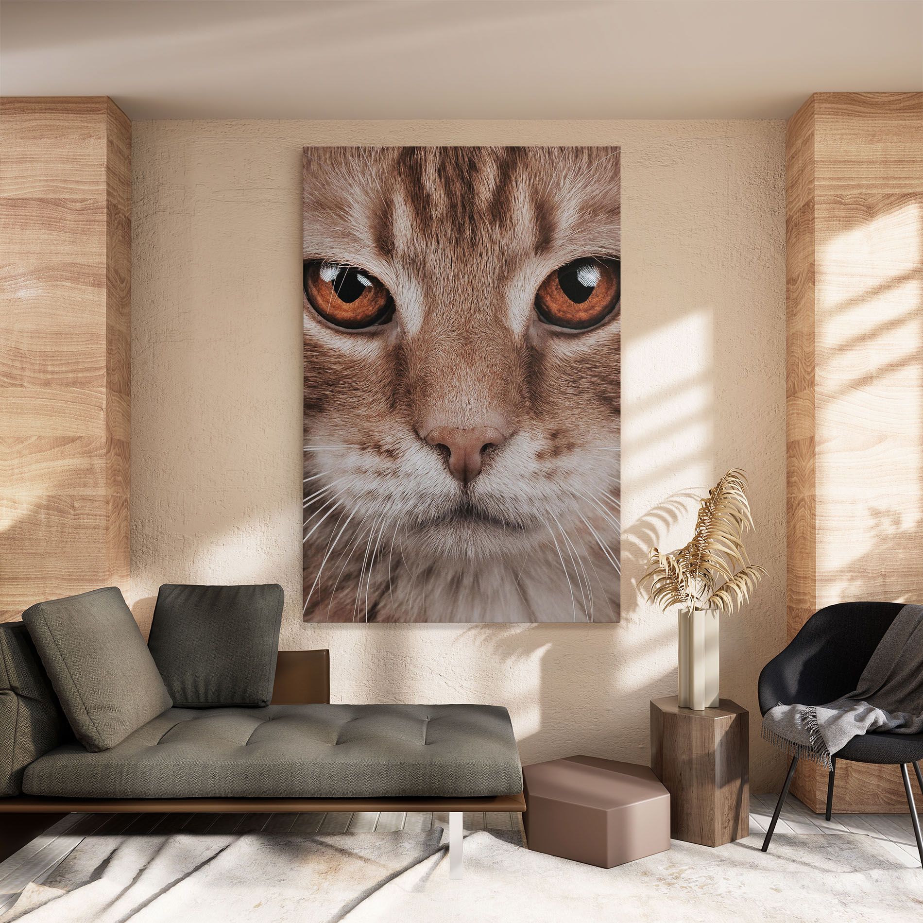 Fire Eyes Cat mockup 8