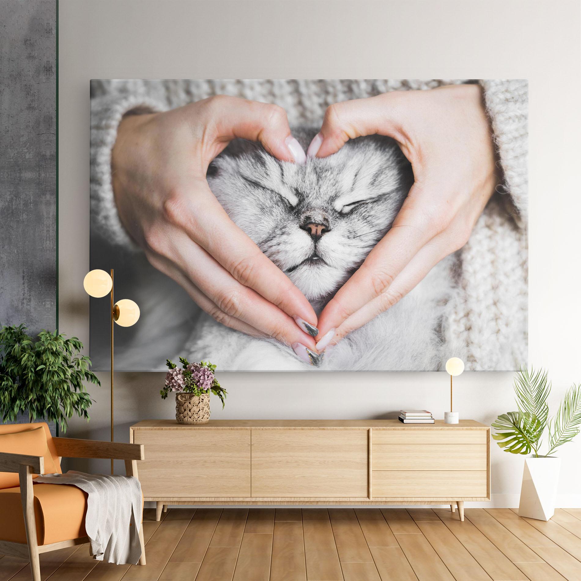 Leinwandbild Lovely Cat mockup 9