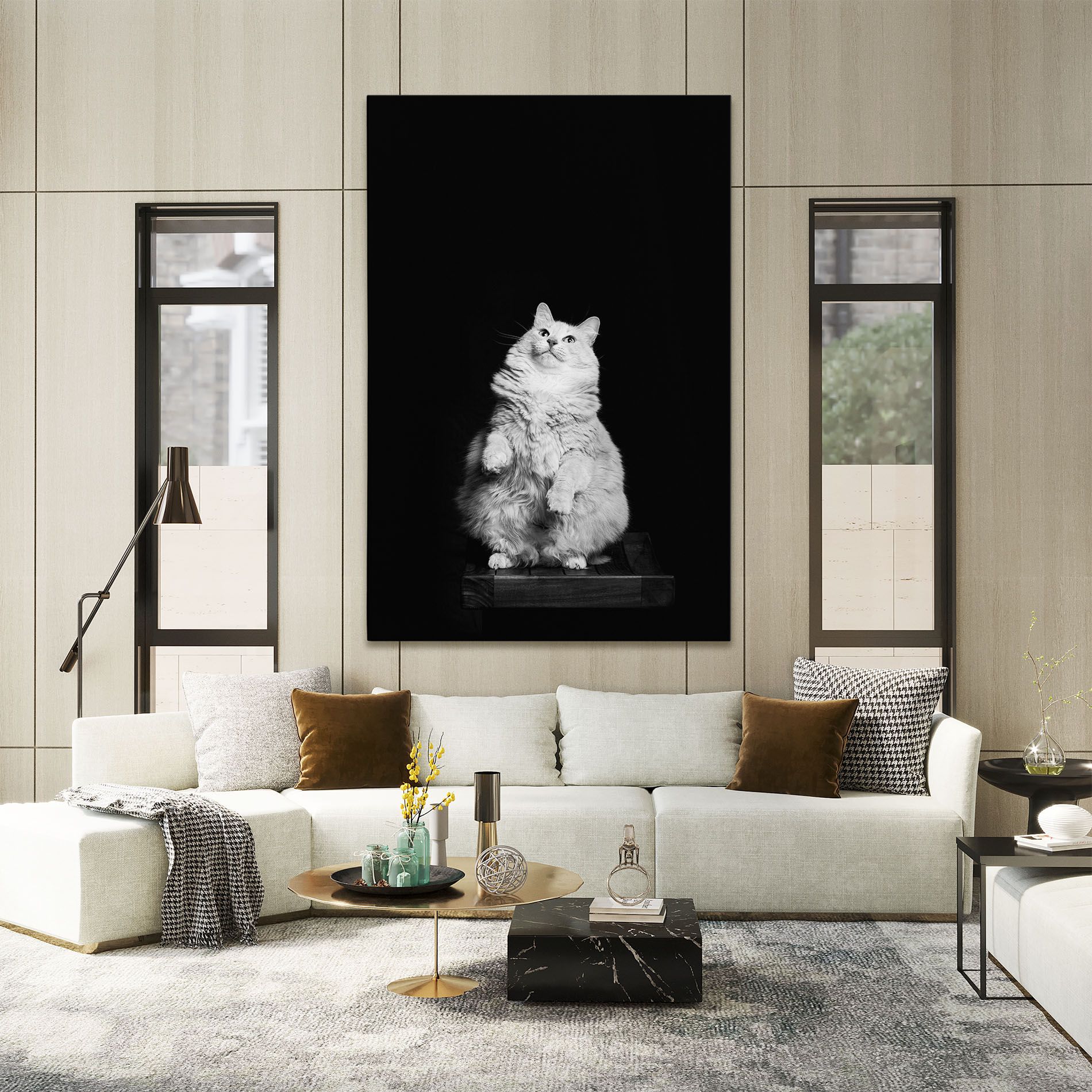Big Fluffy Cat mockup 2