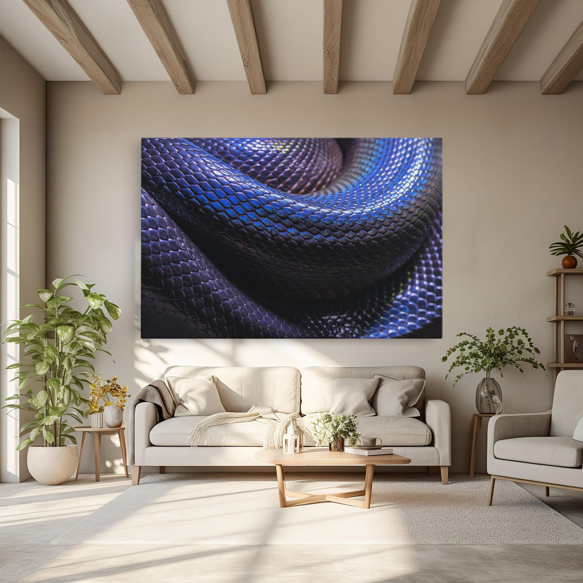 Leinwandbild Snake Skin mockup 6