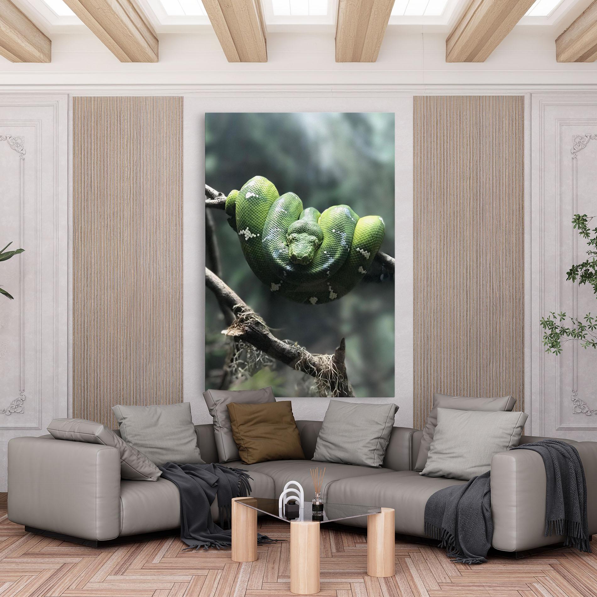 Leinwandbild Sleepy Snake mockup 6