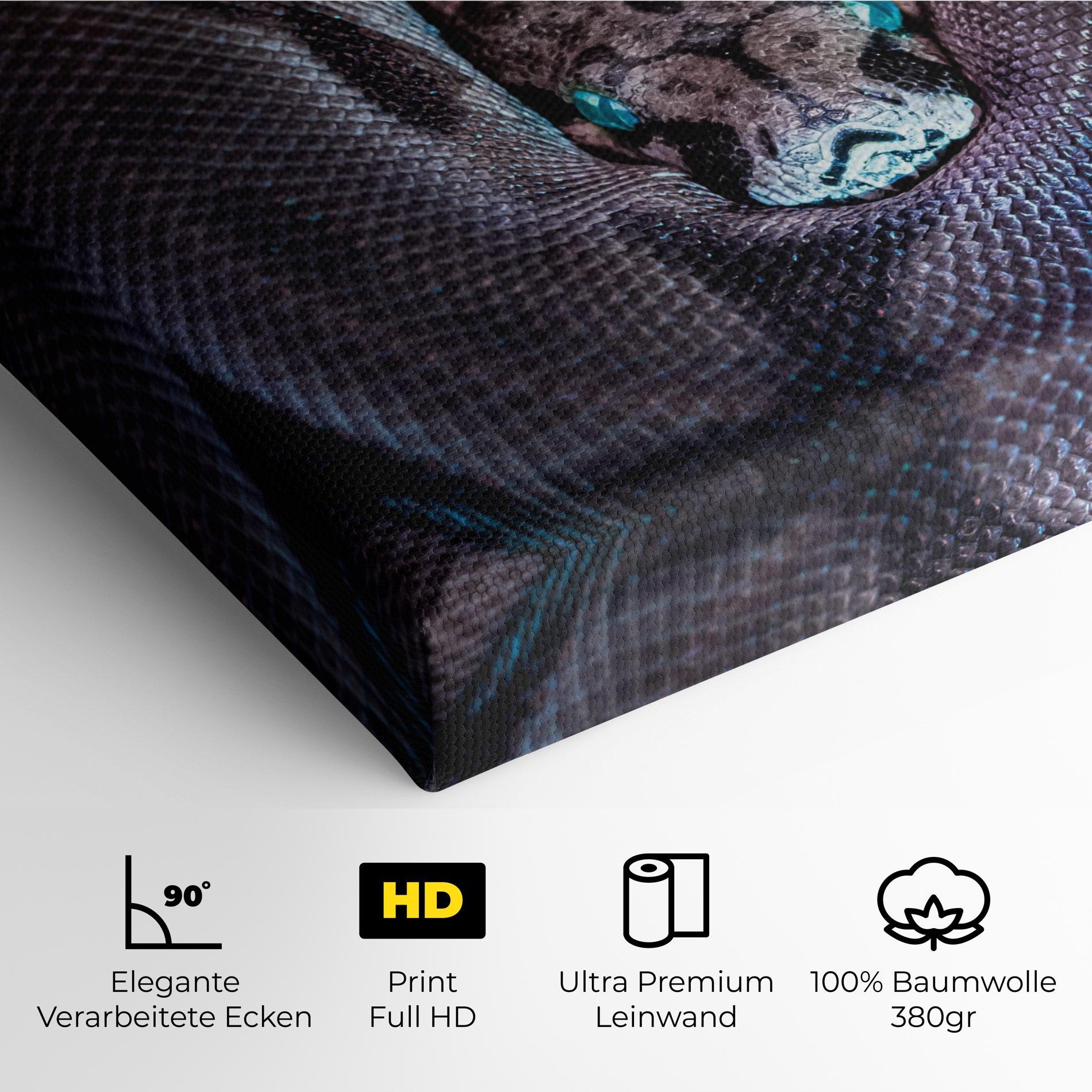 Leinwandbild Vibrant Snake mockup 4