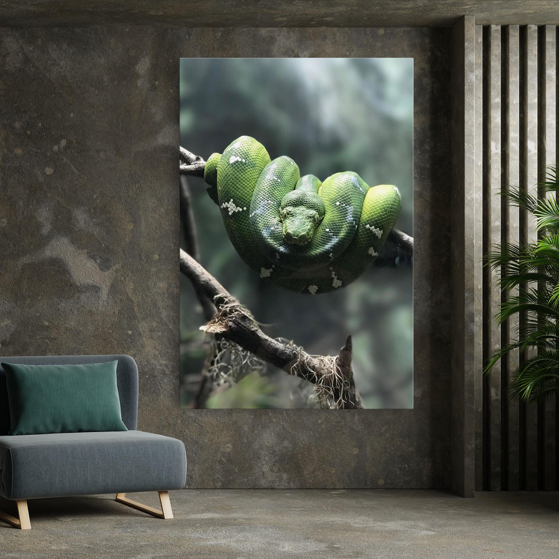 Leinwandbild Sleepy Snake mockup 7