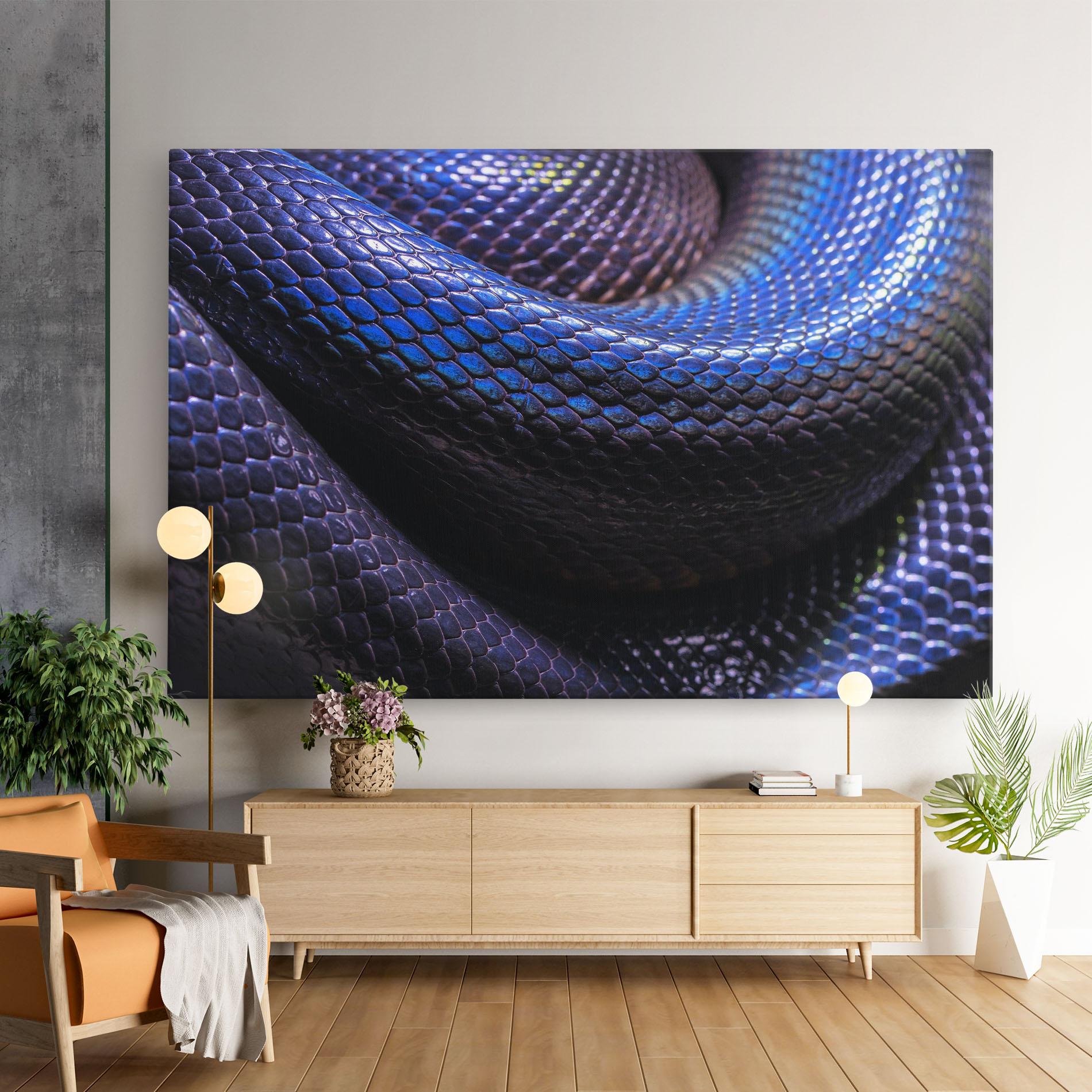 Leinwandbild Snake Skin mockup 9