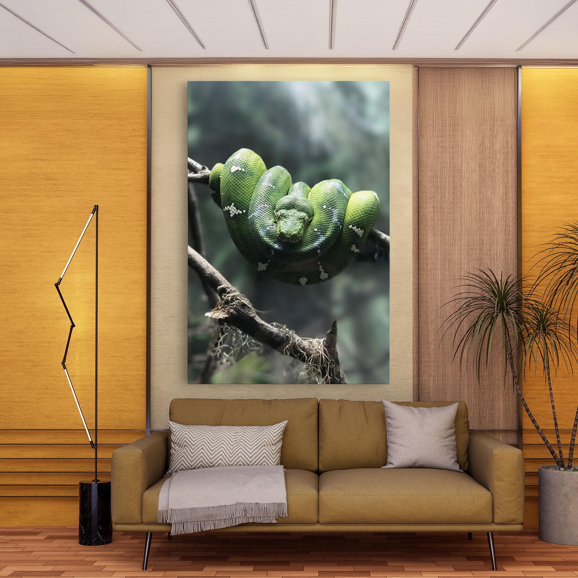 Leinwandbild Sleepy Snake mockup 9