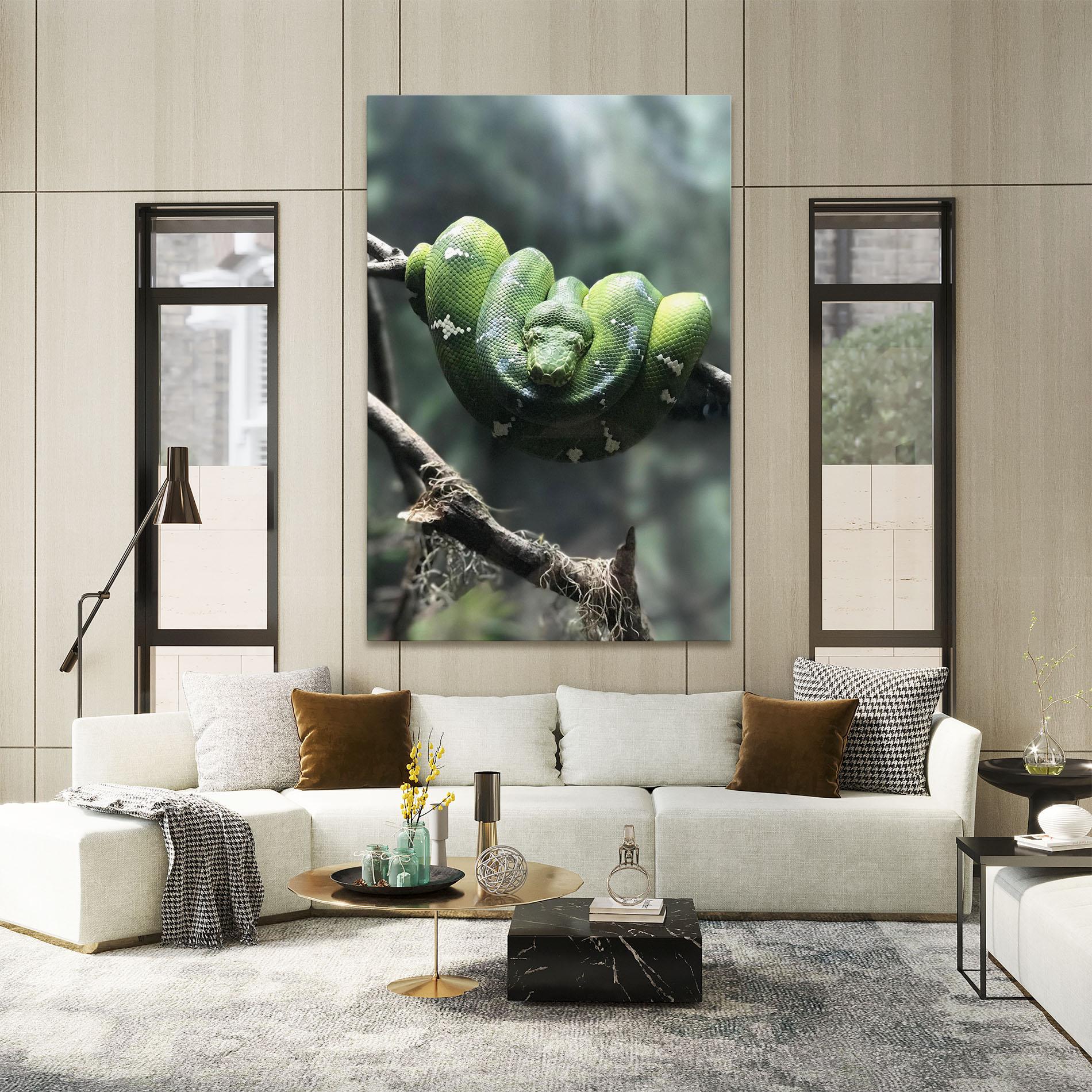 Leinwandbild Sleepy Snake mockup 2