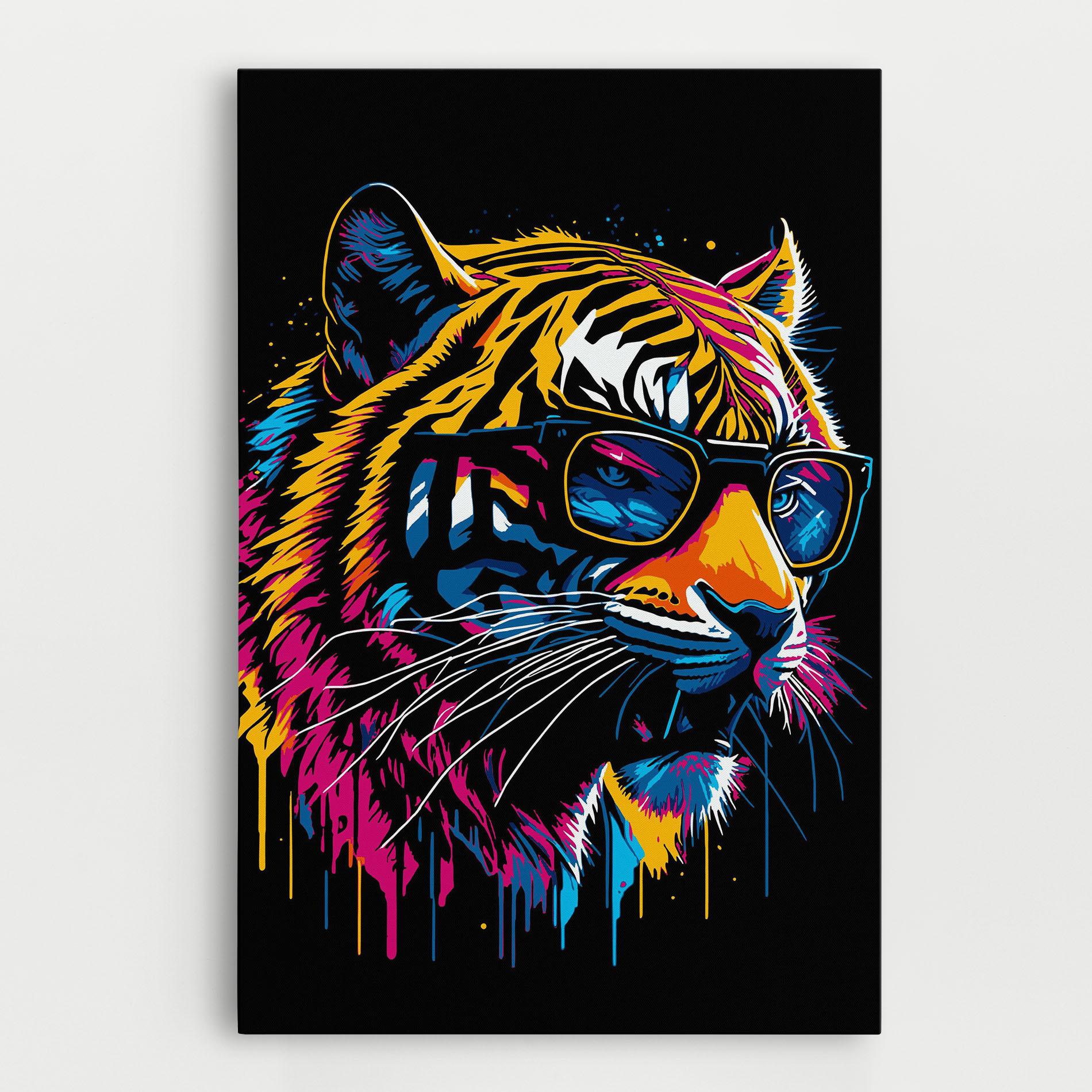 Leinwandbild Cool Tiger mockup 0