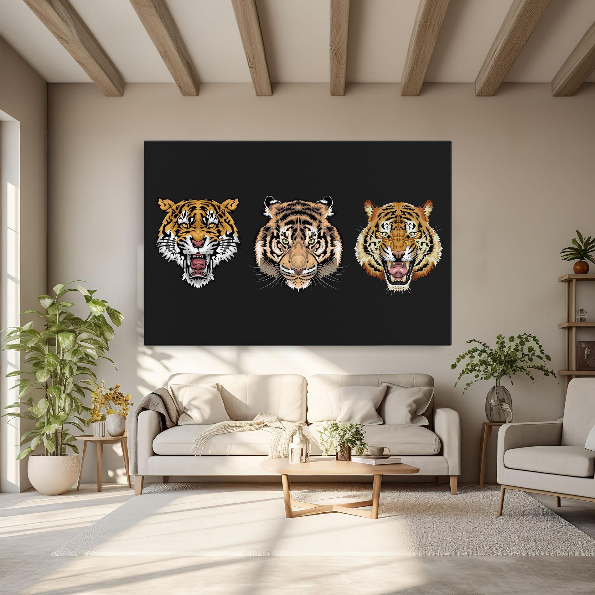 Leinwandbild 3 Tigers mockup 6