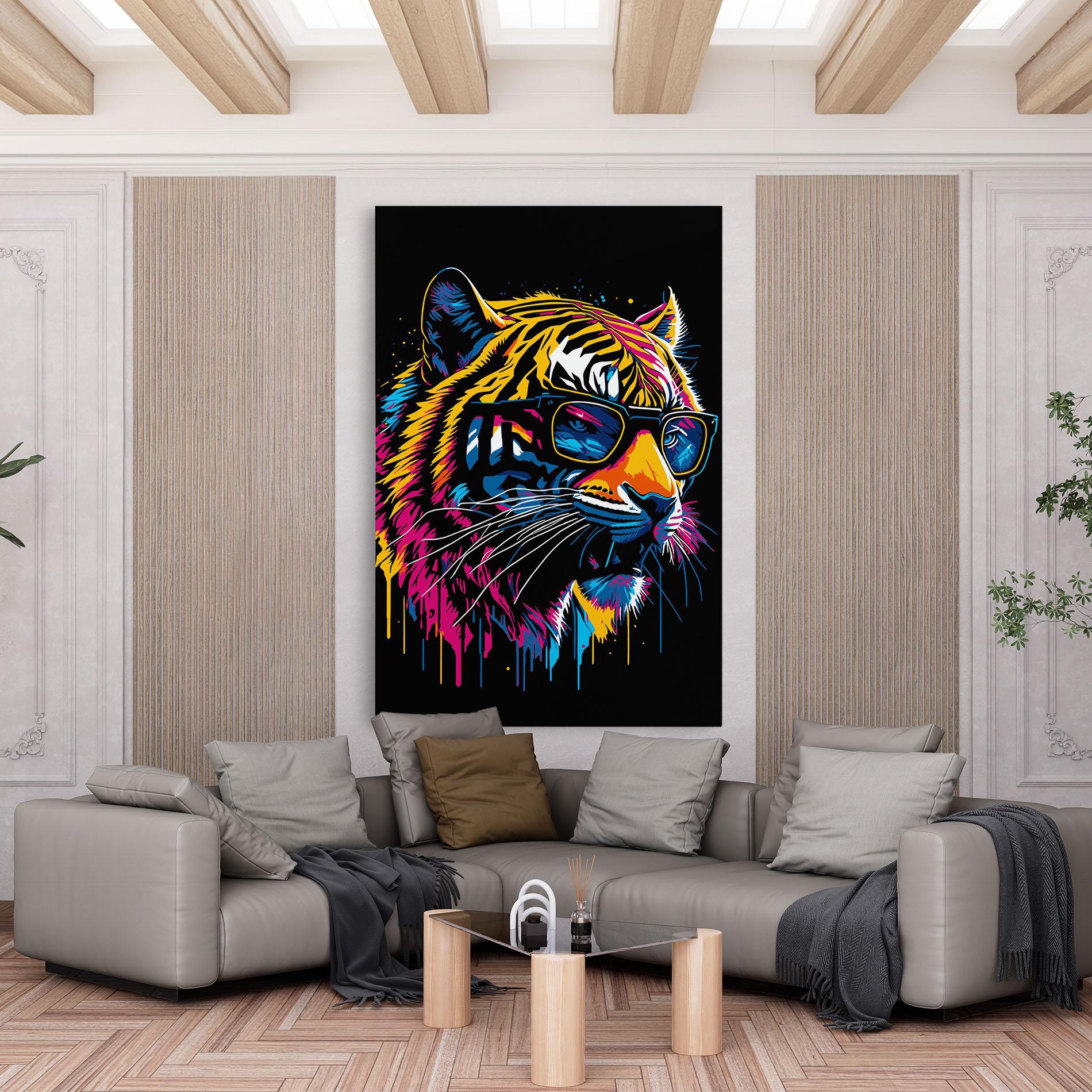 Leinwandbild Cool Tiger mockup 6