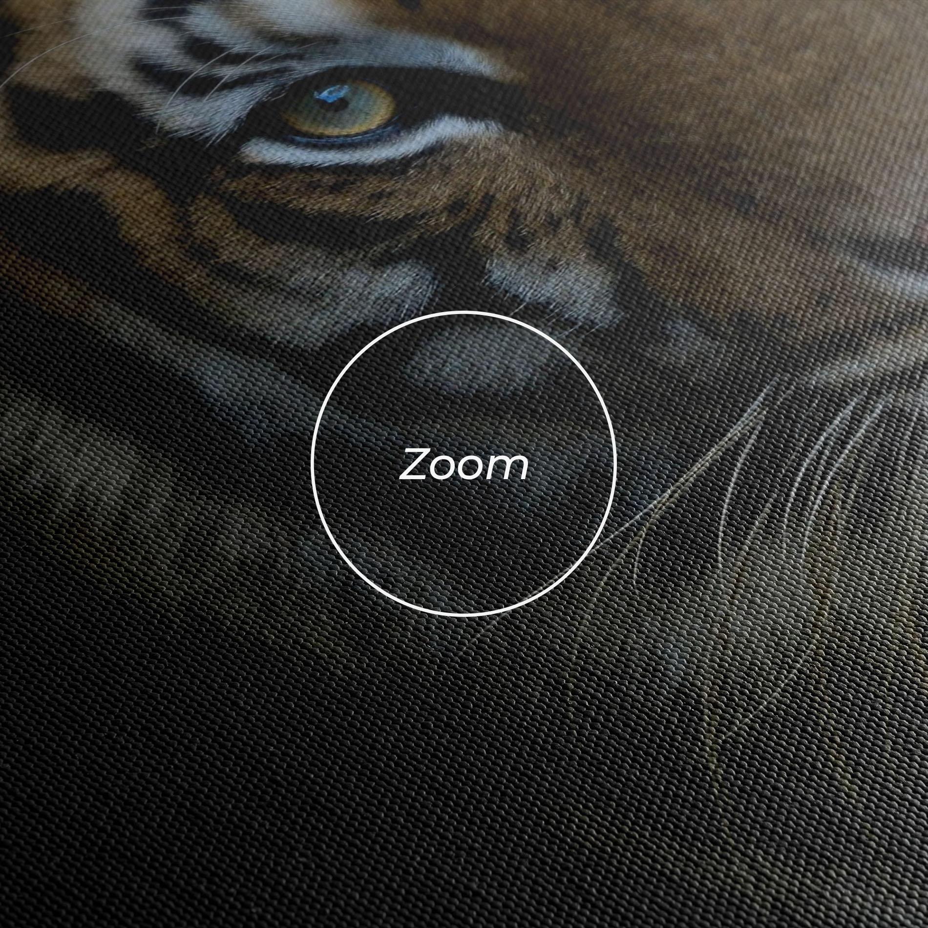 Leinwandbild Close Up Tiger mockup 3