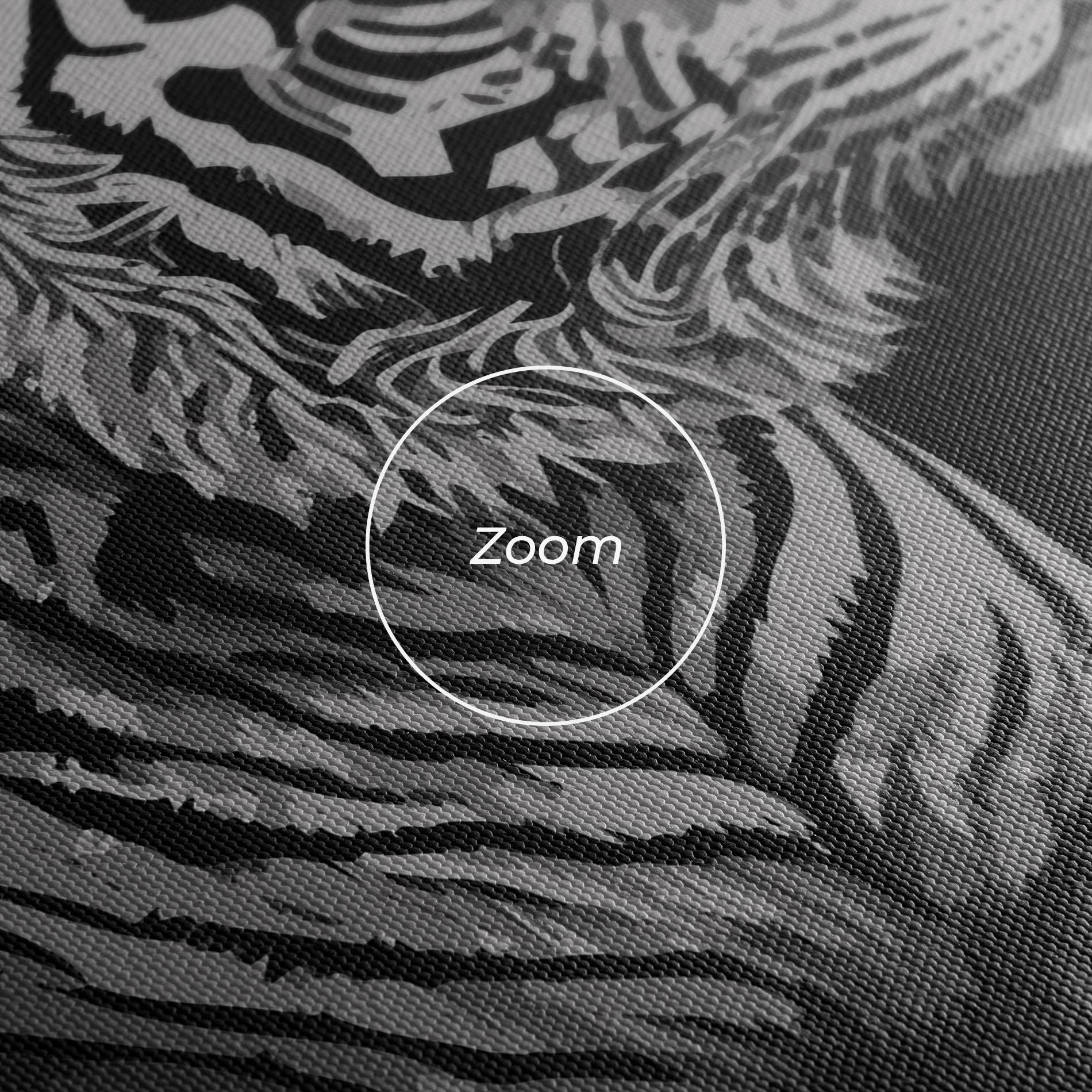Leinwandbild Grey Tiger mockup 3