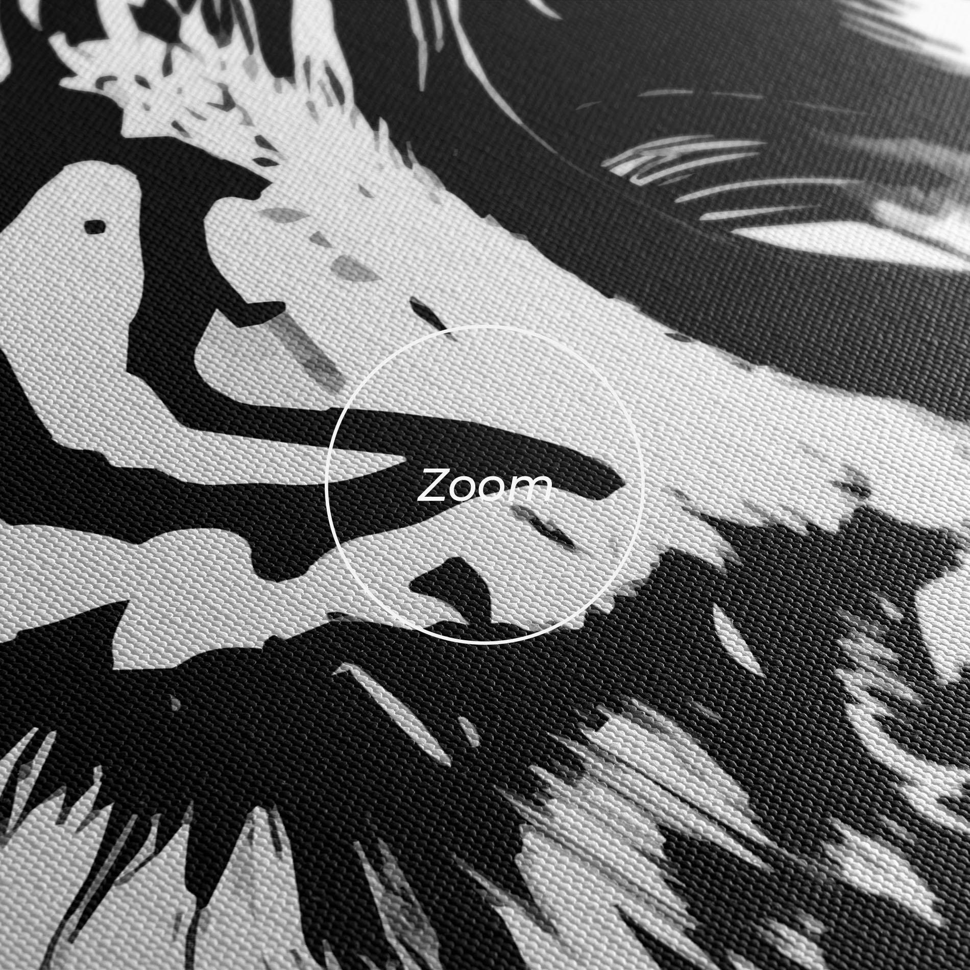 Leinwandbild Ink Art Tiger mockup 3