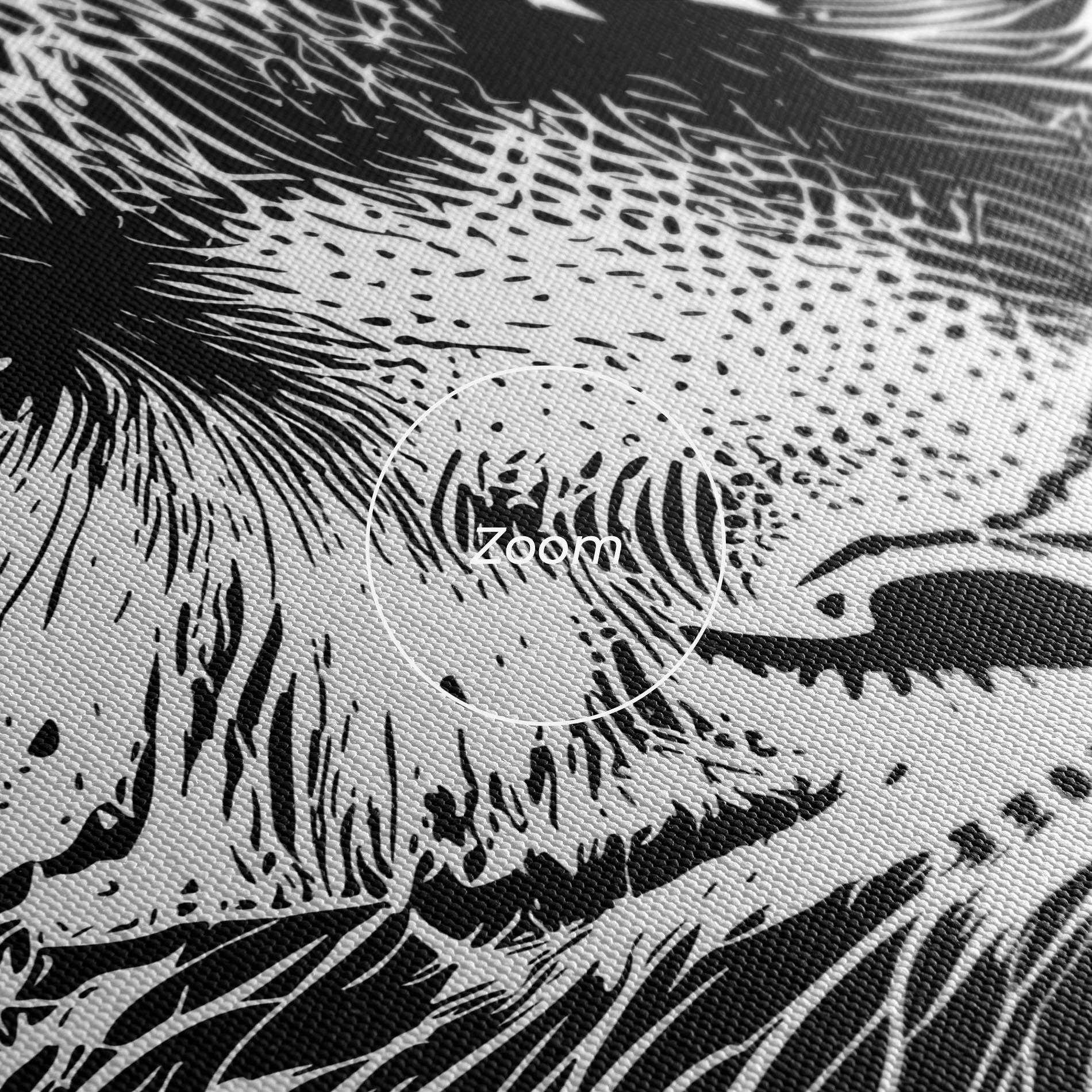 Leinwandbild Pretty Tiger Head mockup 3