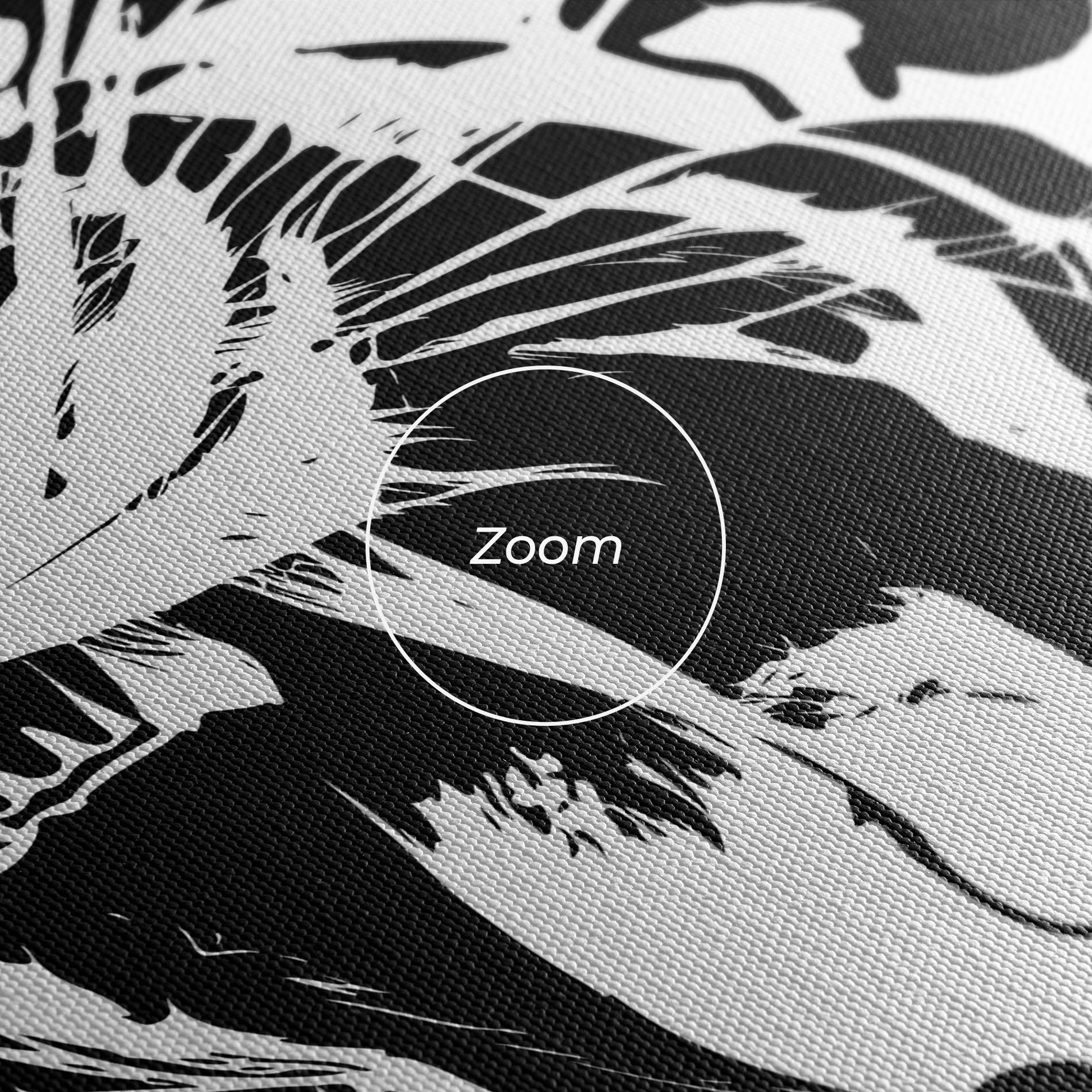 Leinwandbild Roaring Tiger mockup 3