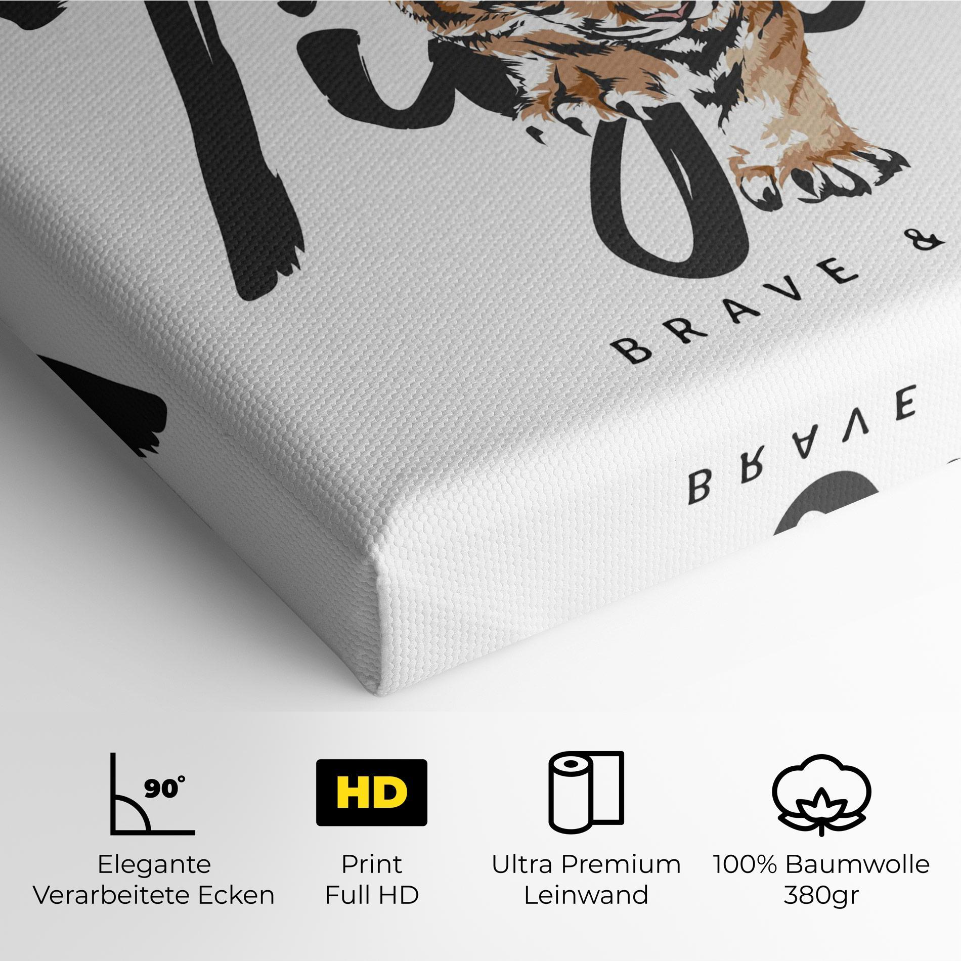 Leinwandbild Brave And Bold mockup 4