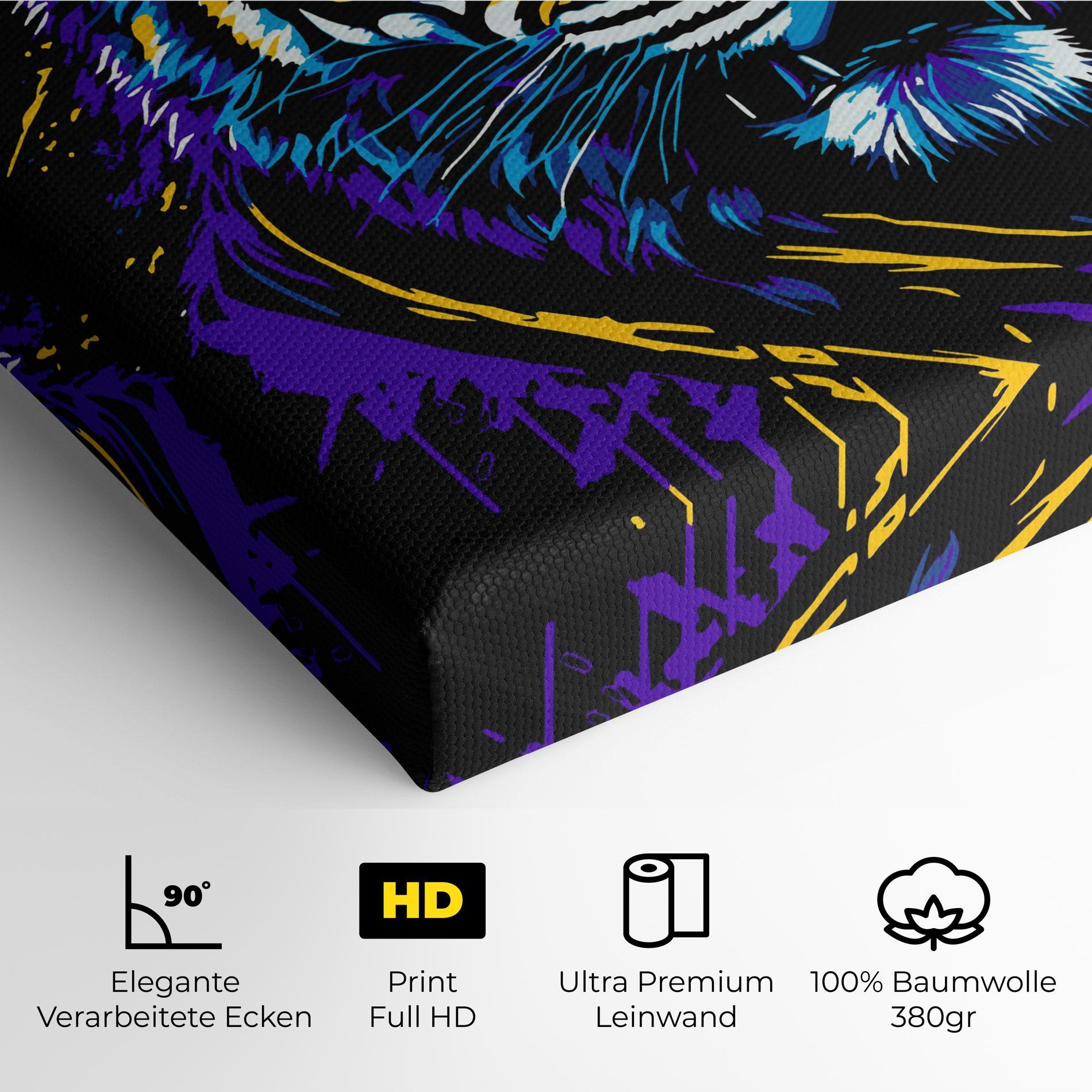 Leinwandbild Glasses Tiger mockup 4