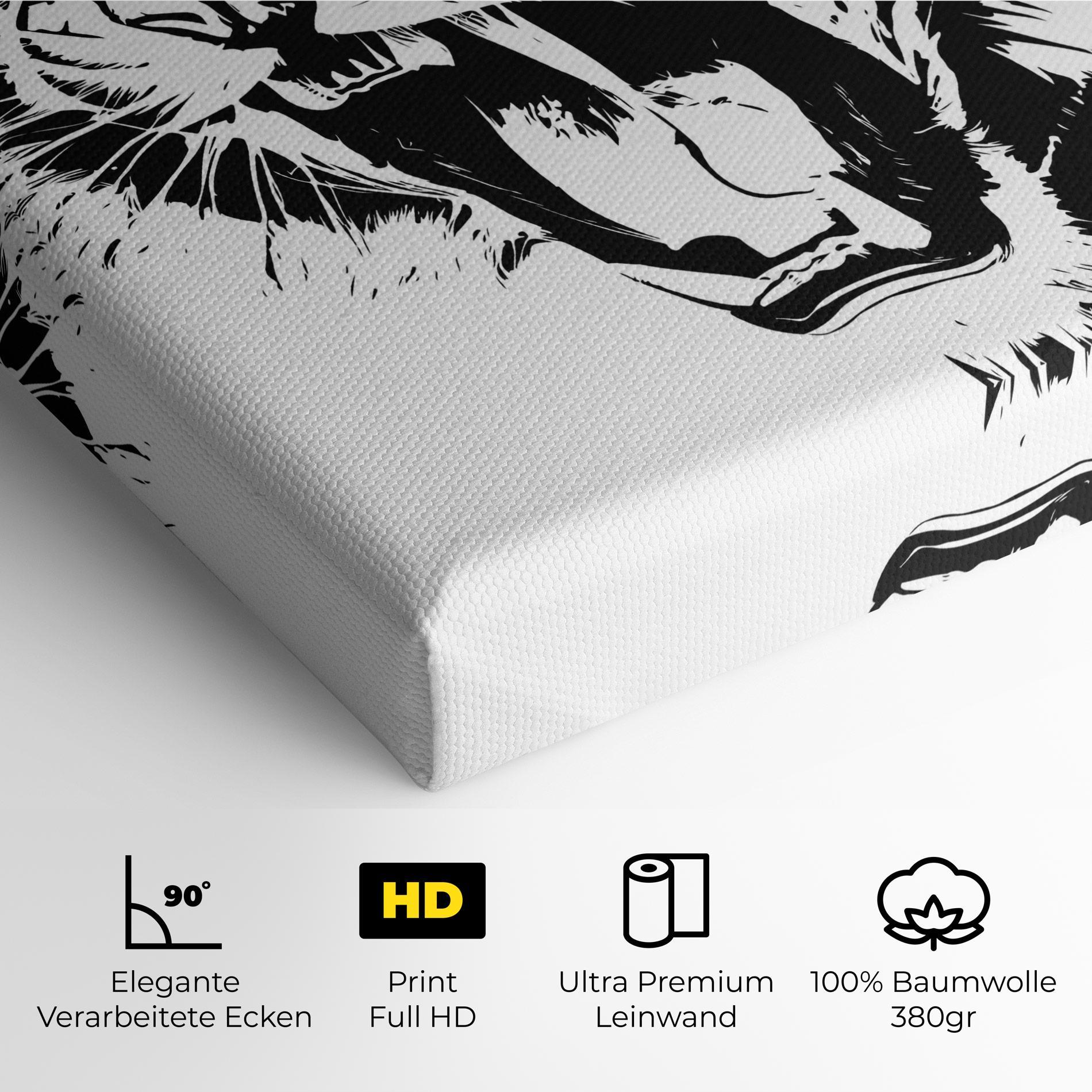 Leinwandbild Roaring Tiger mockup 4