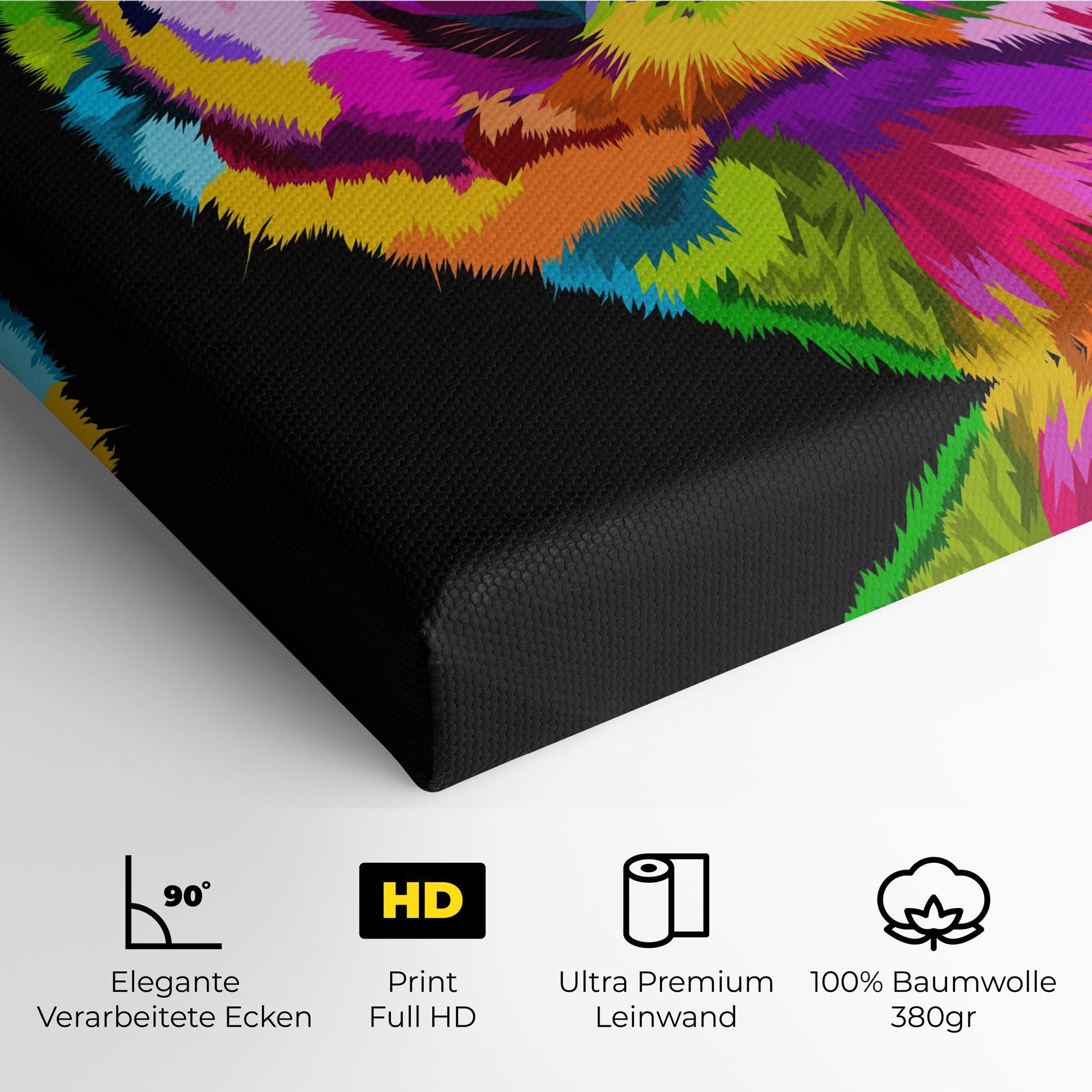 Leinwandbild Tiger Mix Color mockup 4