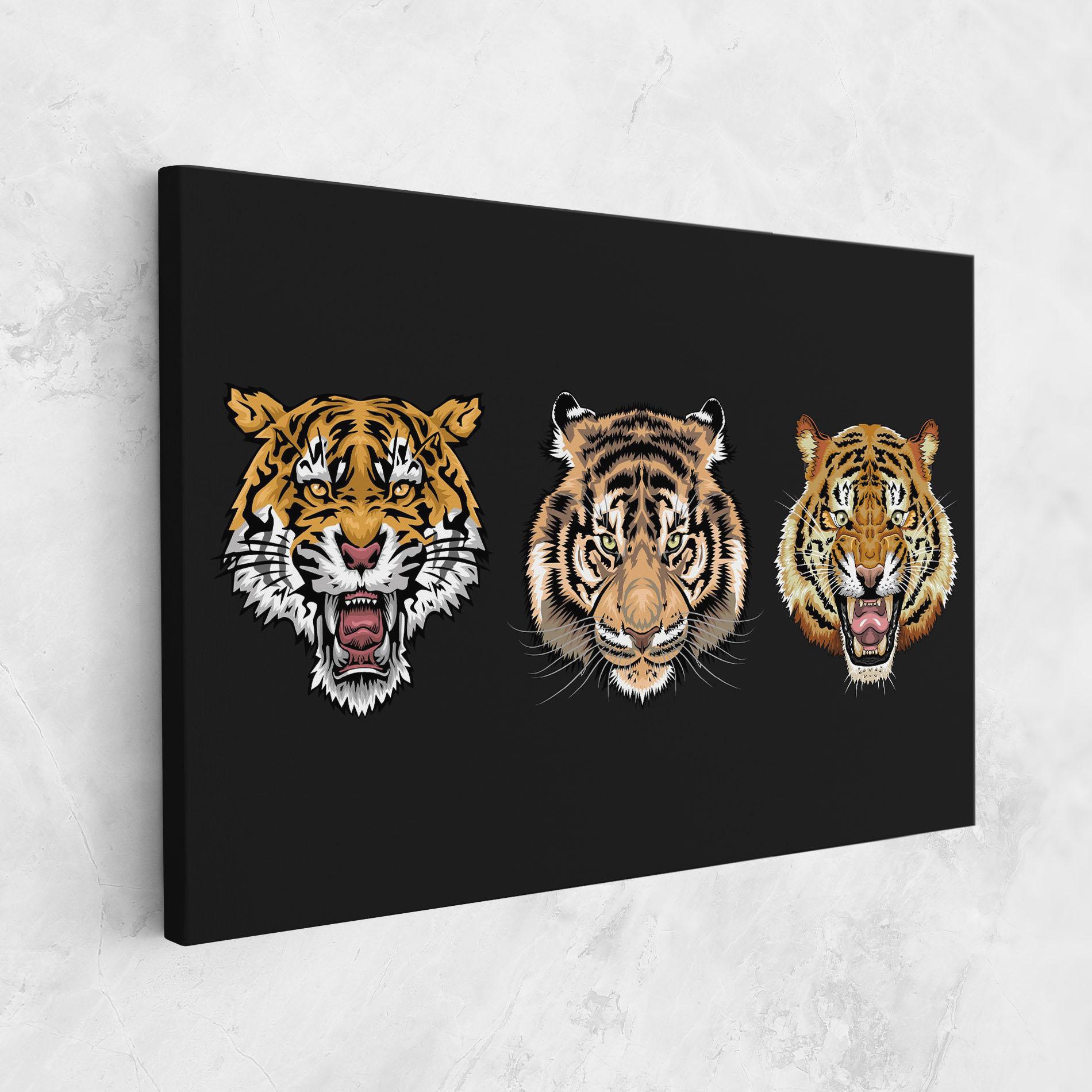Leinwandbild 3 Tigers mockup 1