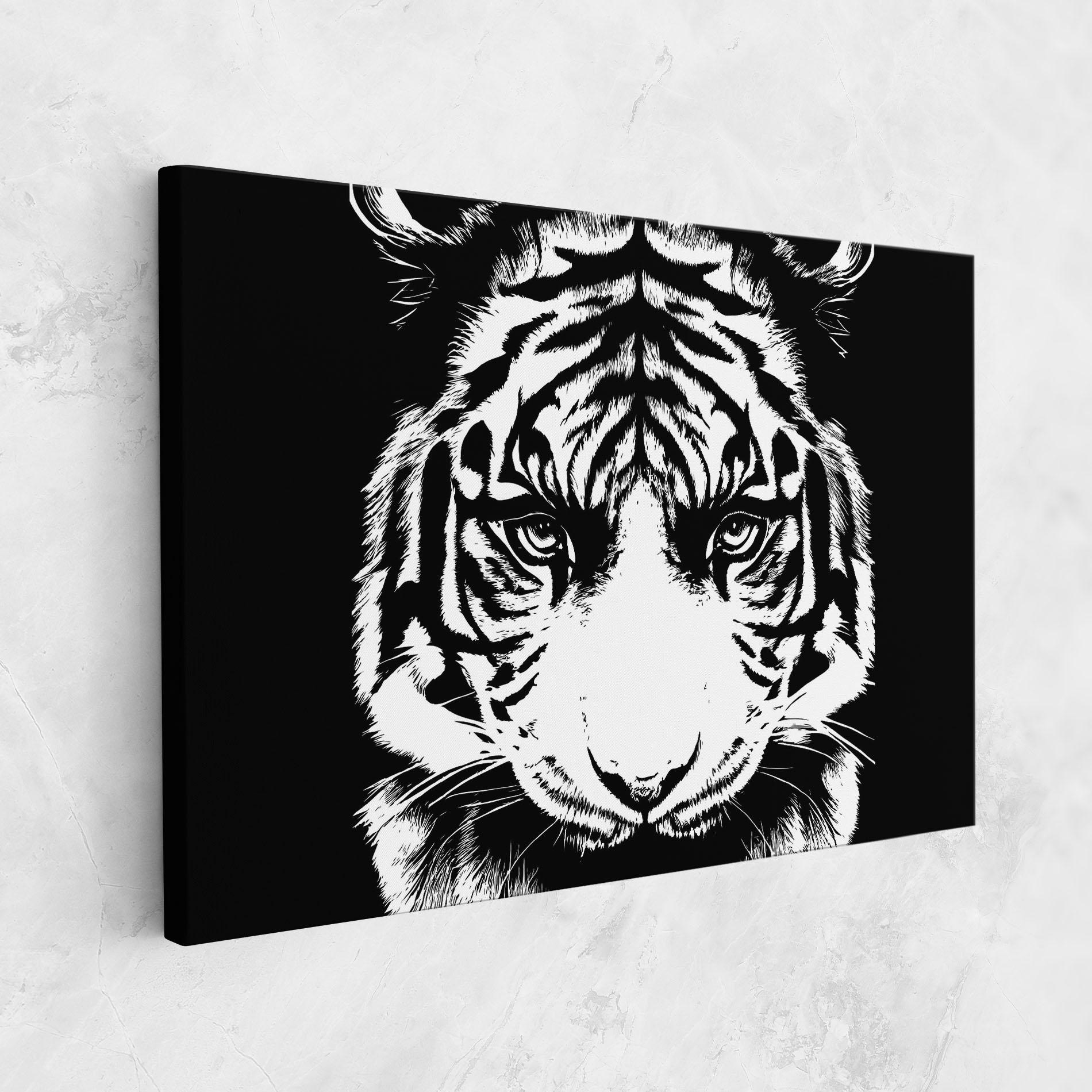 Leinwandbild Big Eyes Tiger mockup 1