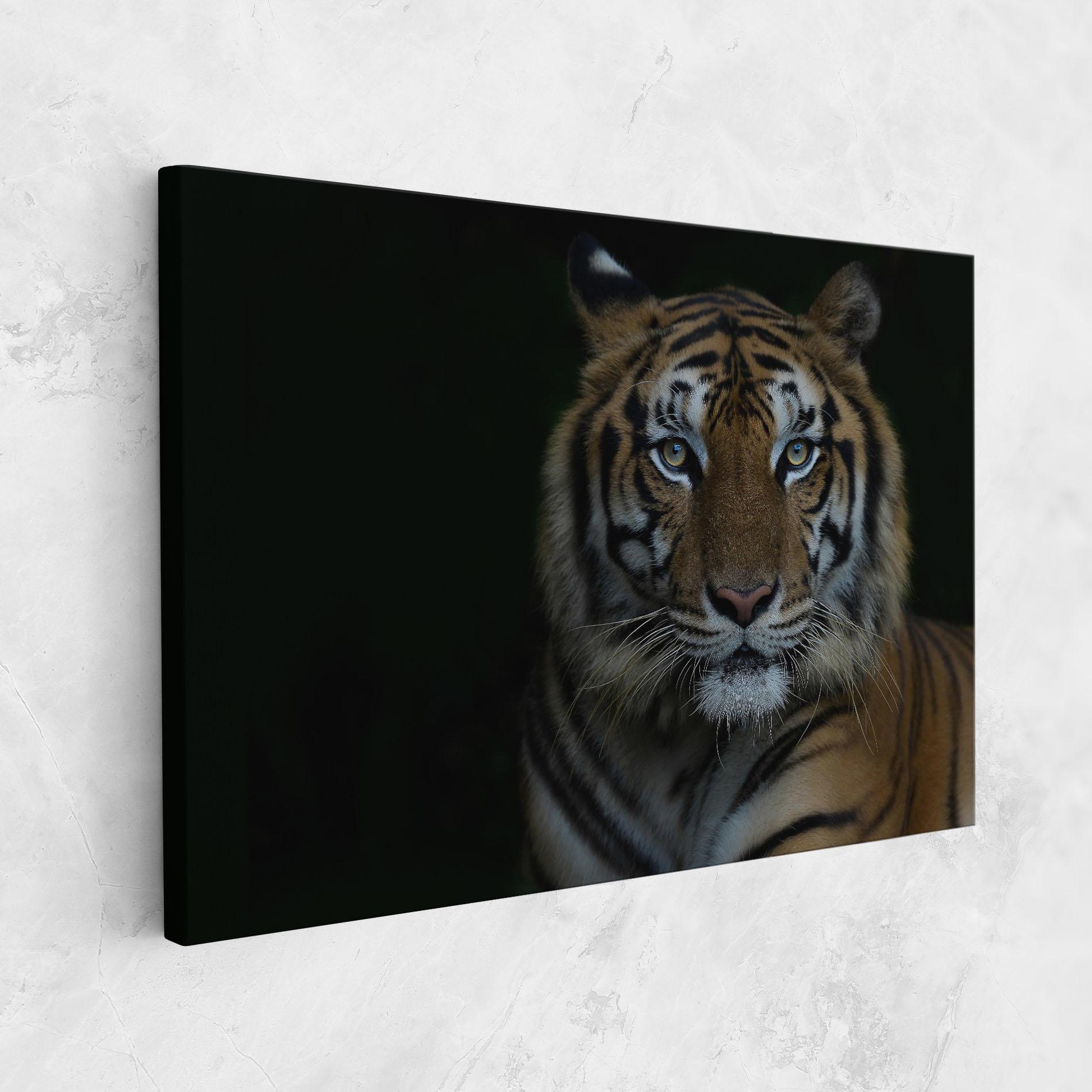 Leinwandbild Close Up Tiger mockup 1