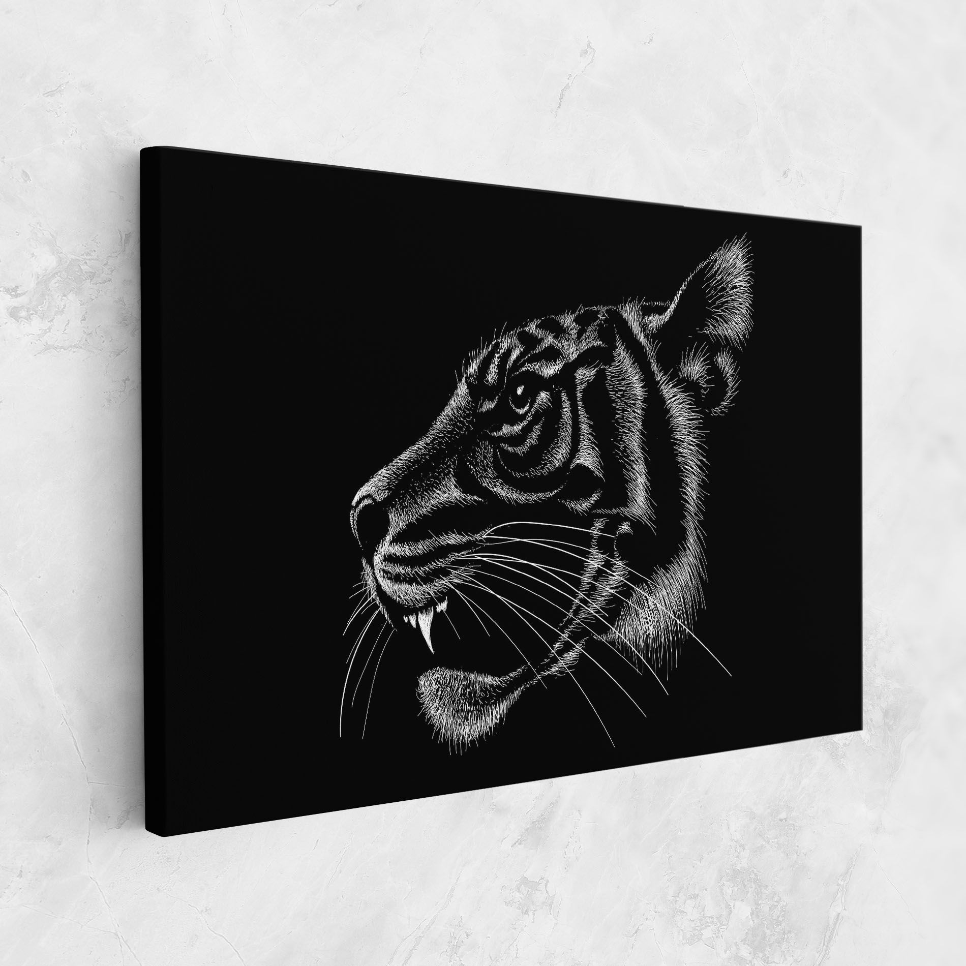 Tiger White Head mockup 1