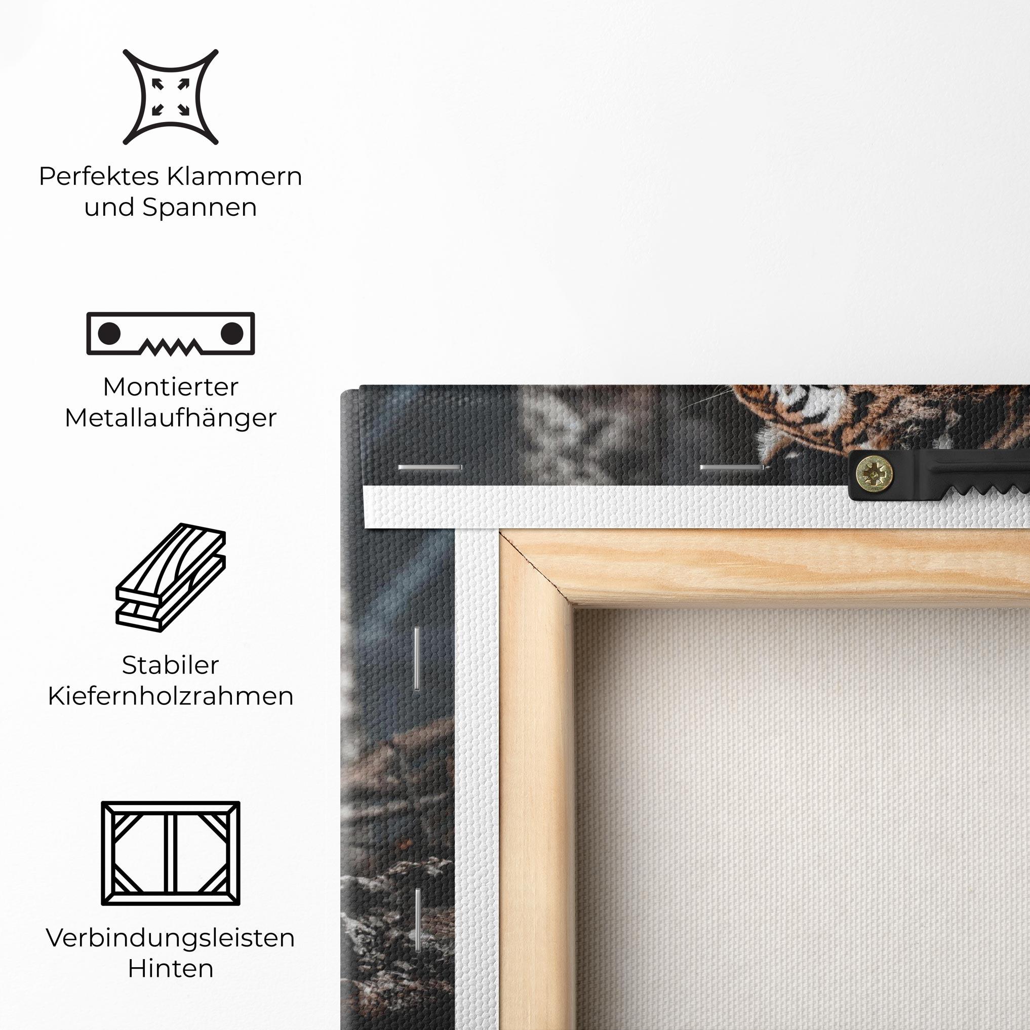 Leinwandbild Forest Tiger mockup 5