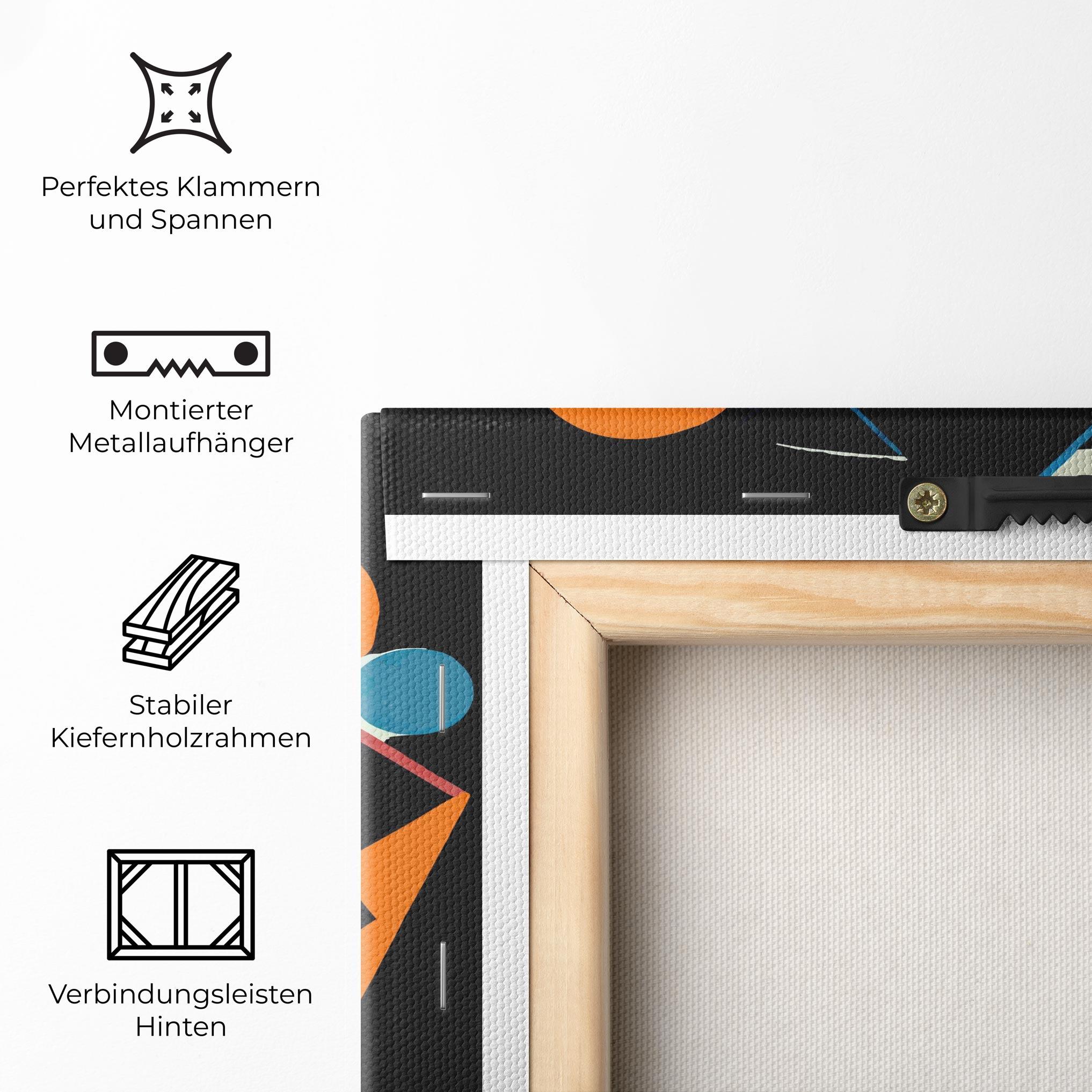 Leinwandbild Geometric Tiger mockup 5