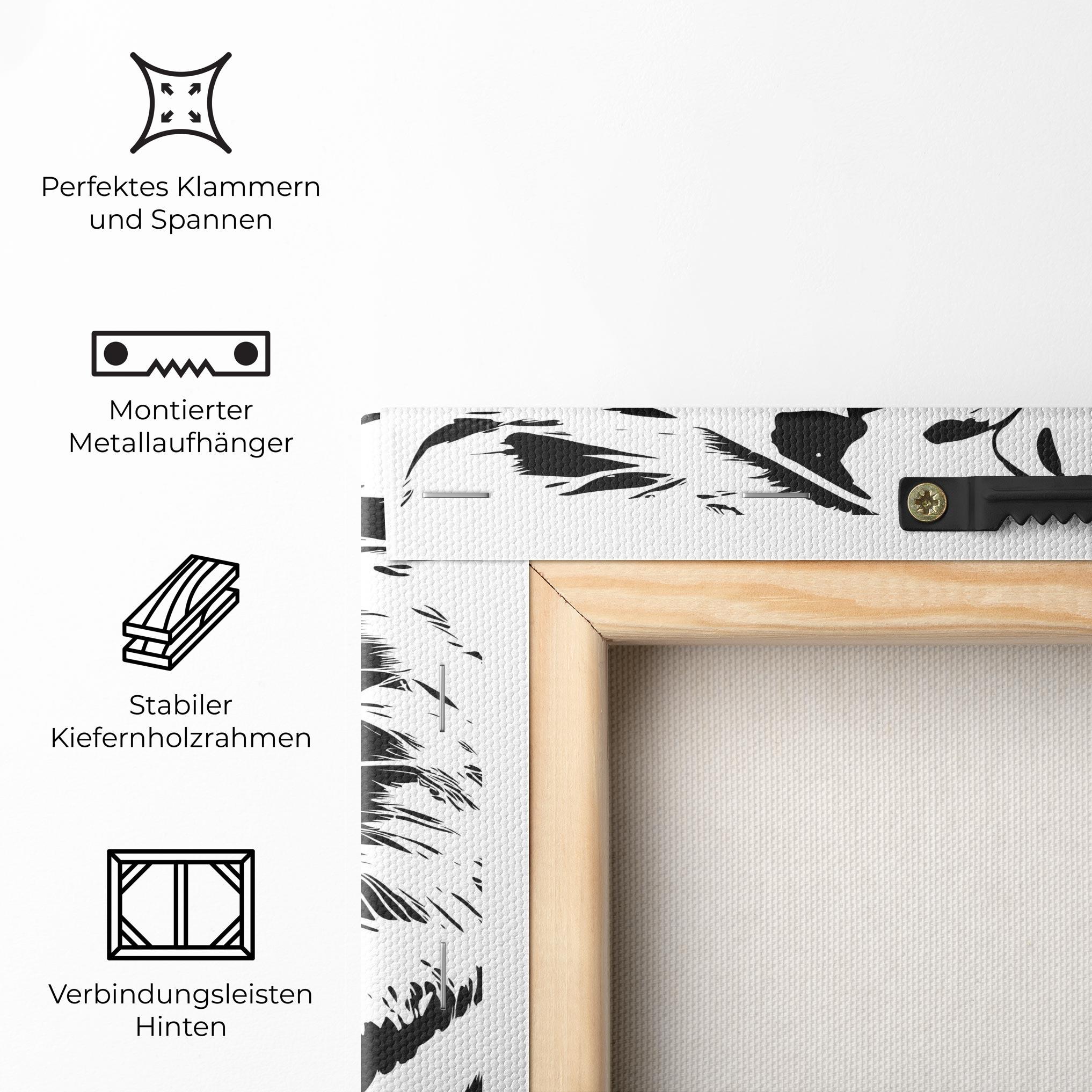 Leinwandbild Roaring Tiger mockup 5