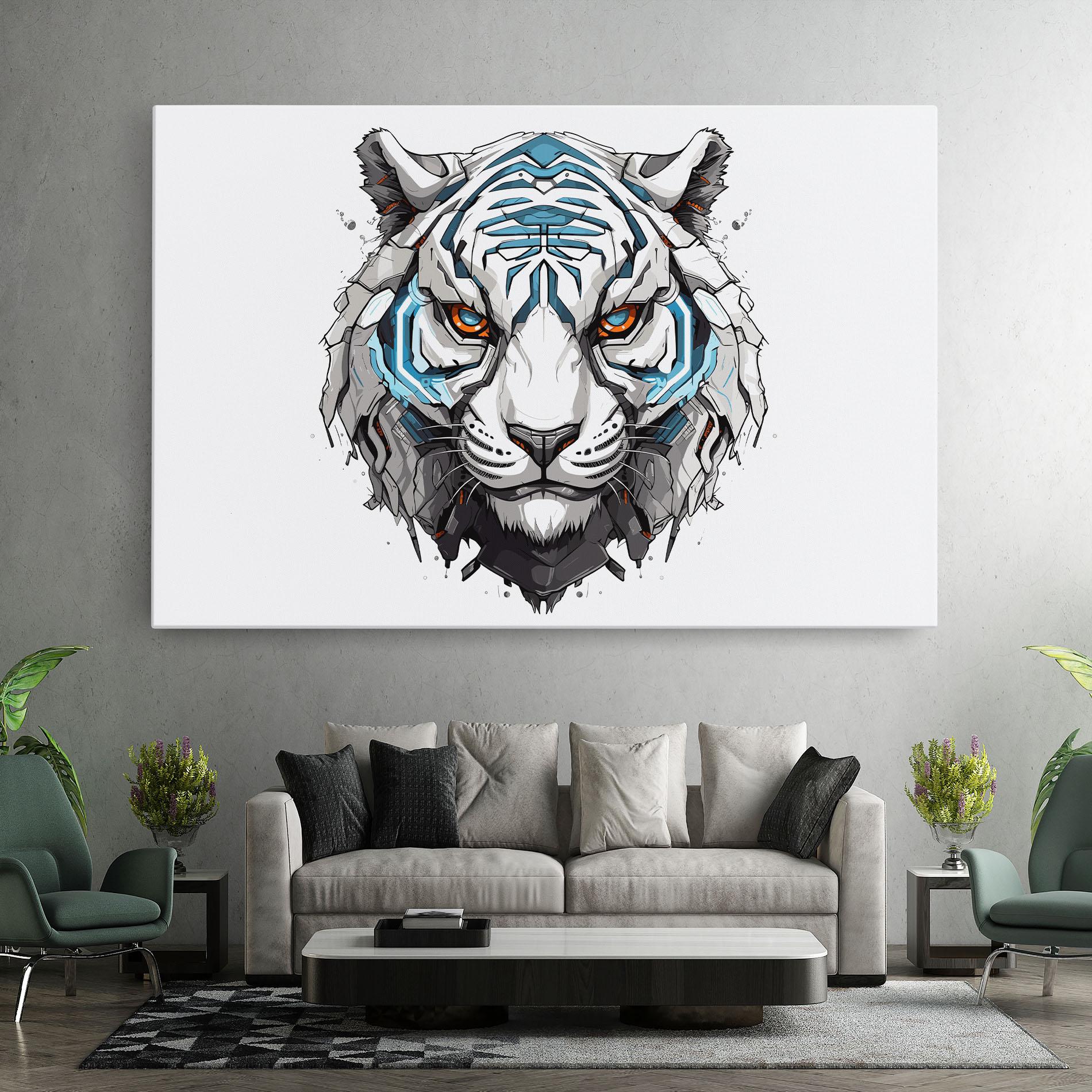 Leinwandbild Cyborg Tiger mockup 7