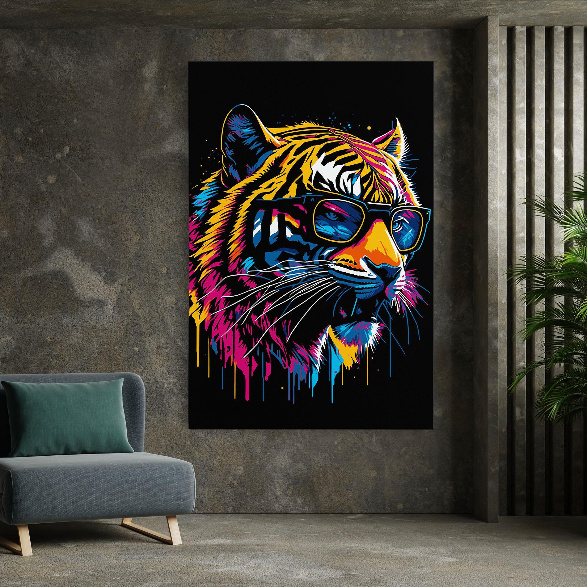 Leinwandbild Cool Tiger mockup 7